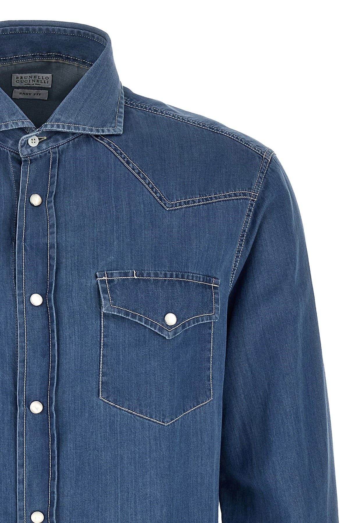 Brunello Cucinelli Texan Denim Shirt | Sendegaro IT