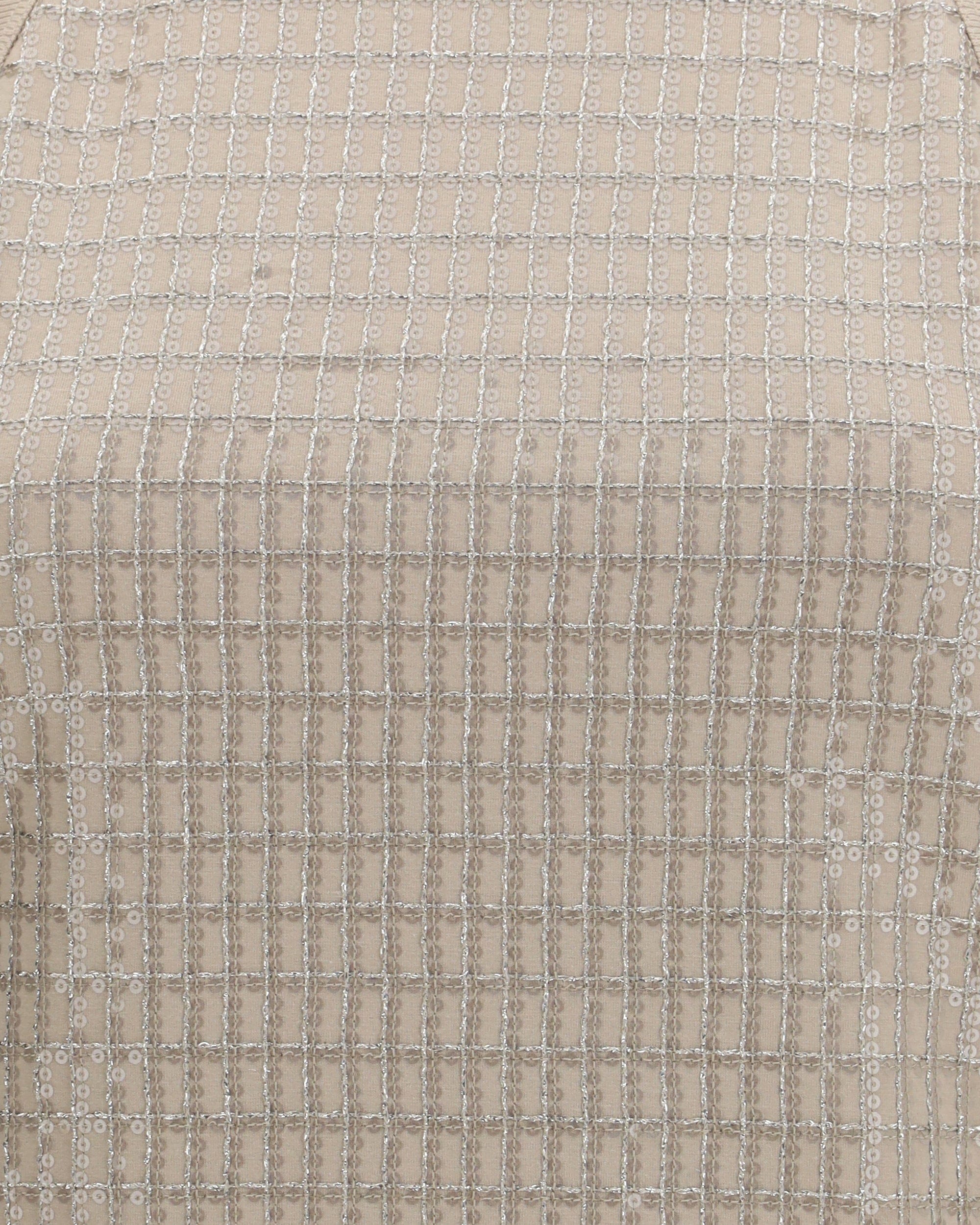 Brunello Cucinelli Top In Cotton With Luminous Embroidery