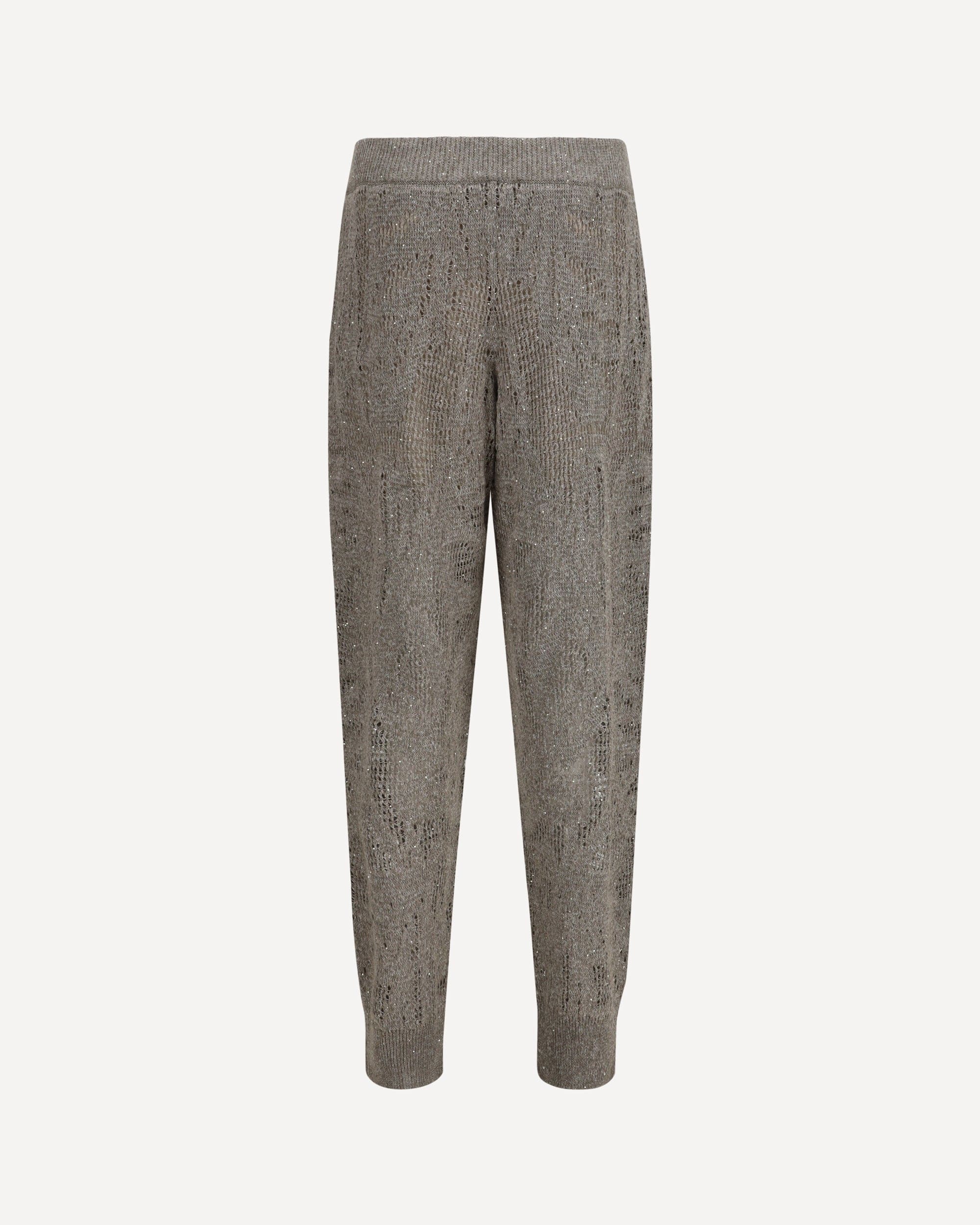 Brunello Cucinelli きらめくウォーターリリーズ トラックパンツ - alternate view