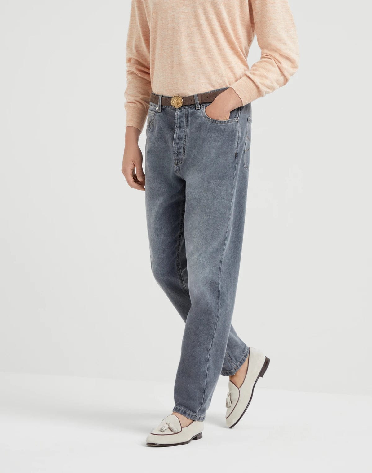 Brunello Cucinelli Turn-Up Hem Jeans