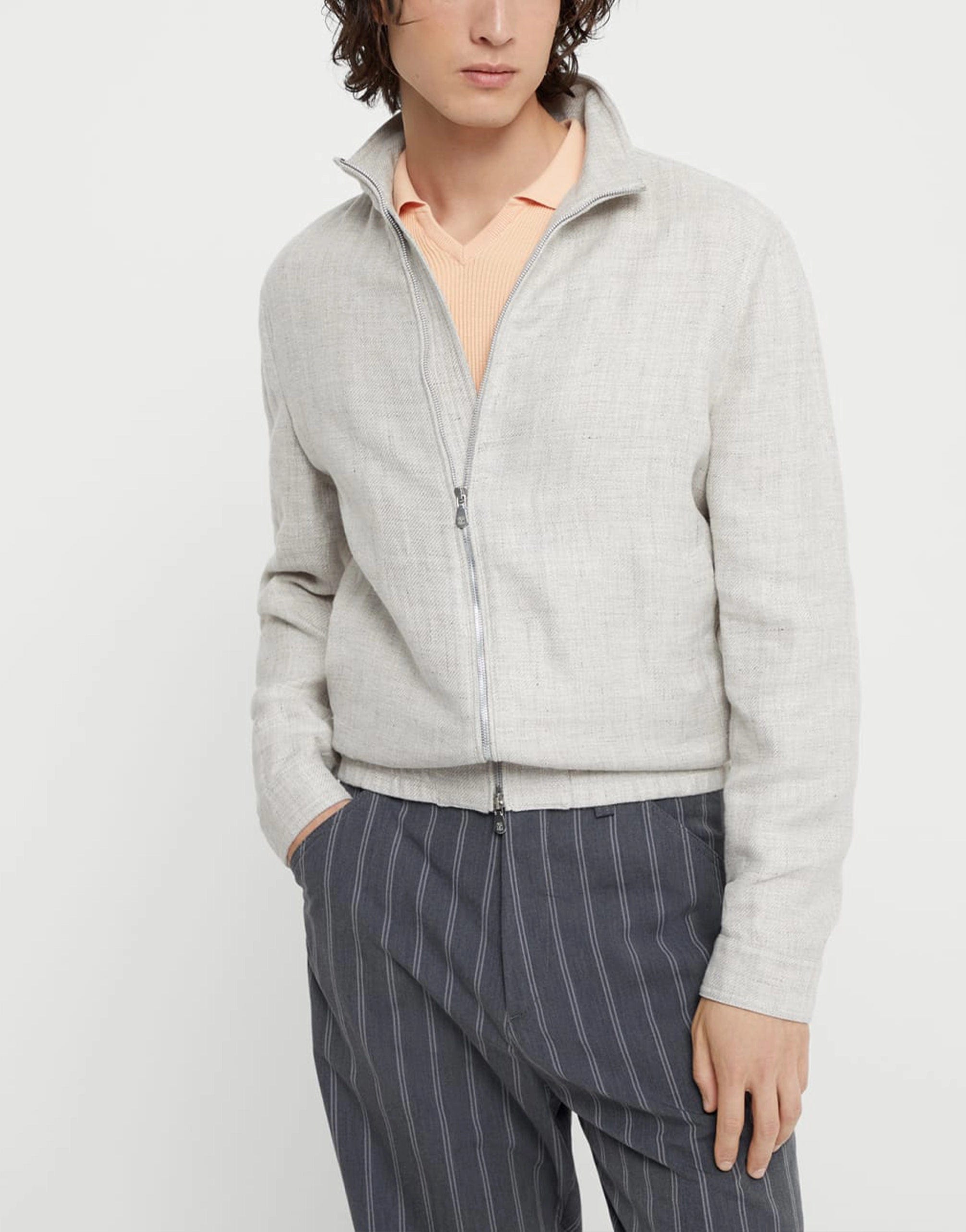 Brunello Cucinelli Twill Bomber Jacket