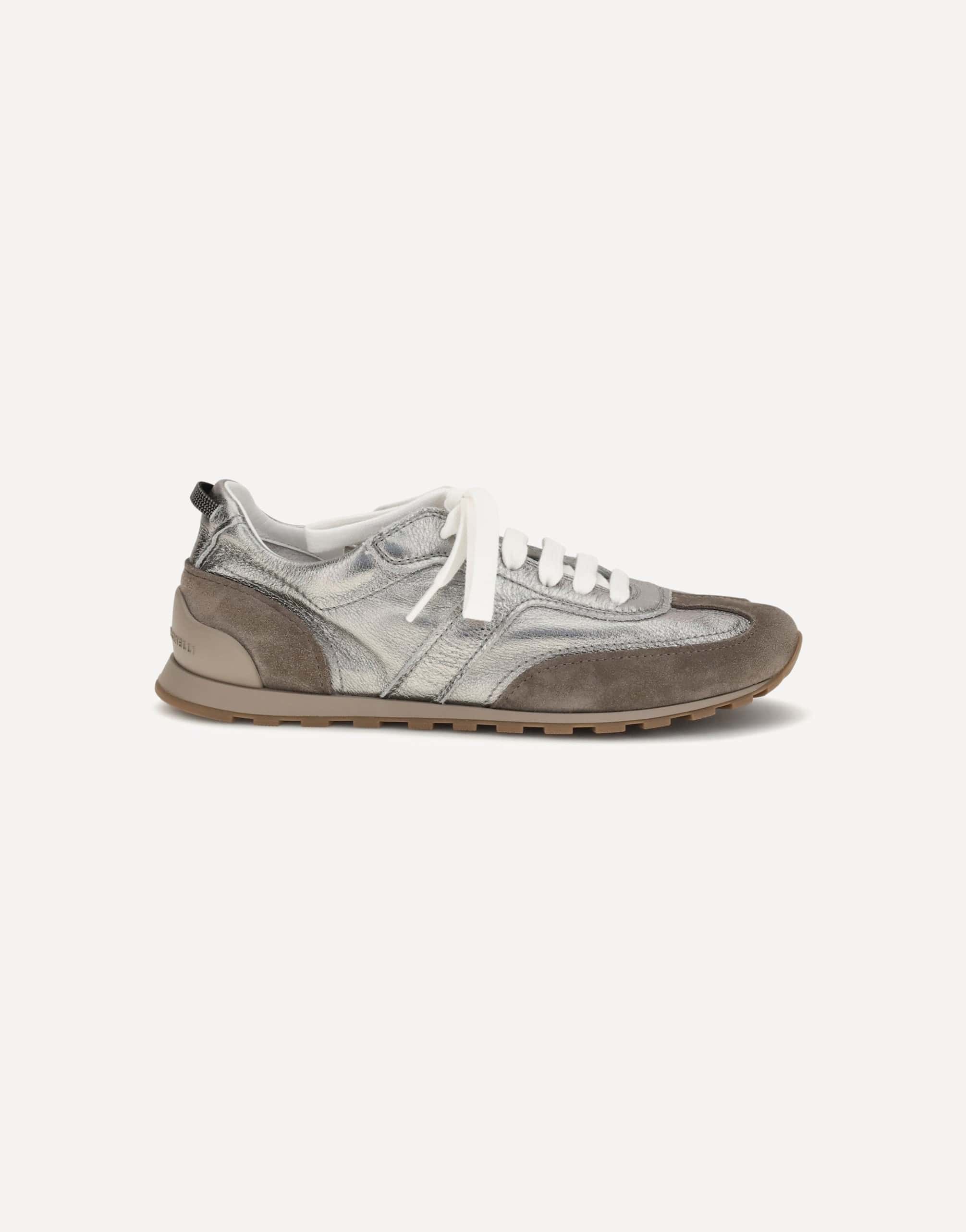 Brunello Cucinelli Brunello Cucinelli Two-Tone Suede Leather Sneakers