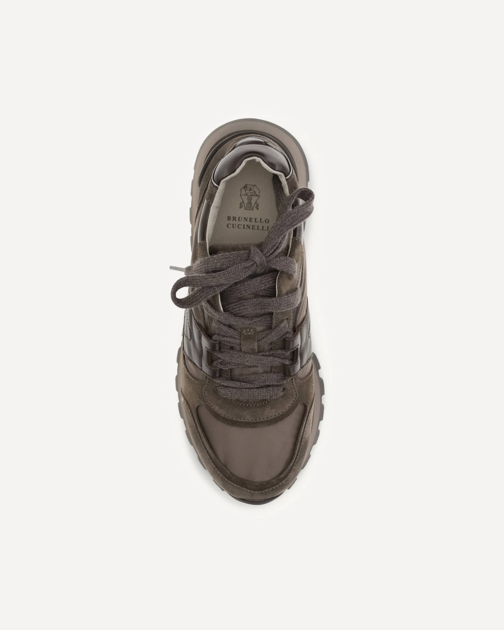 Brunello Cucinelli Brunello Cucinelli Two-Tone Suede Sneakers