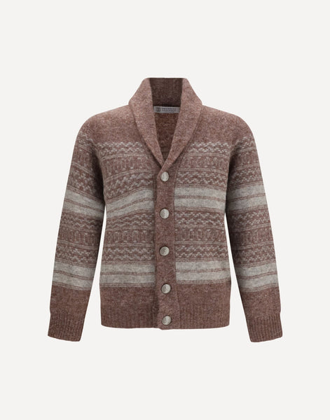 Brunello Cucinelli V-Neck Button Cardigan | Sendegaro