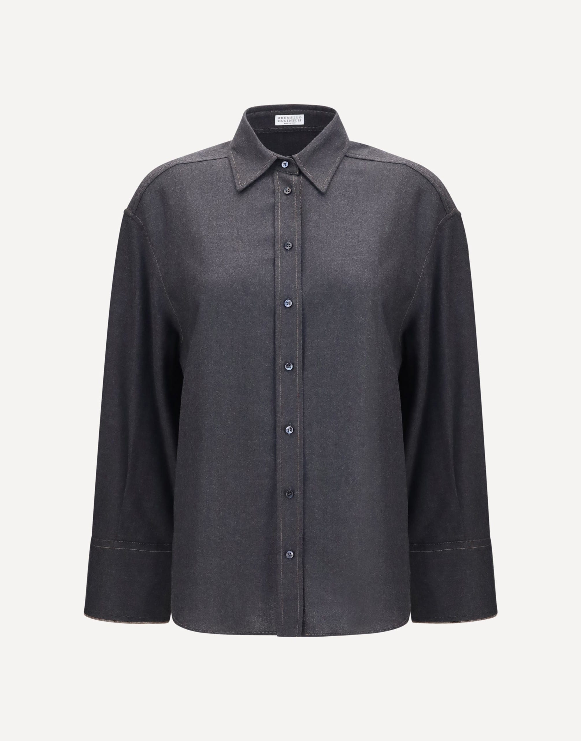 Brunello Cucinelli Brunello Cucinelli Virgin Wool Shirt With Monili
