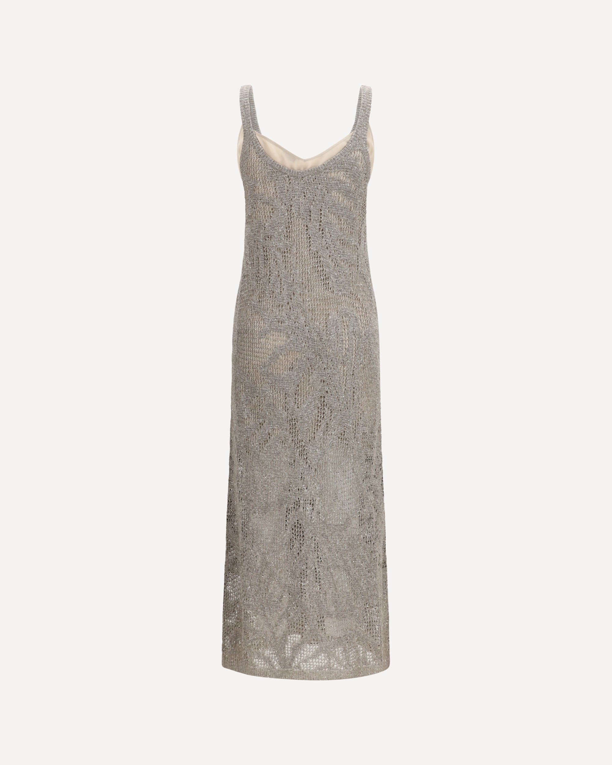 Brunello Cucinelli Water Lilies Openwork Maxi Dress - alternate view