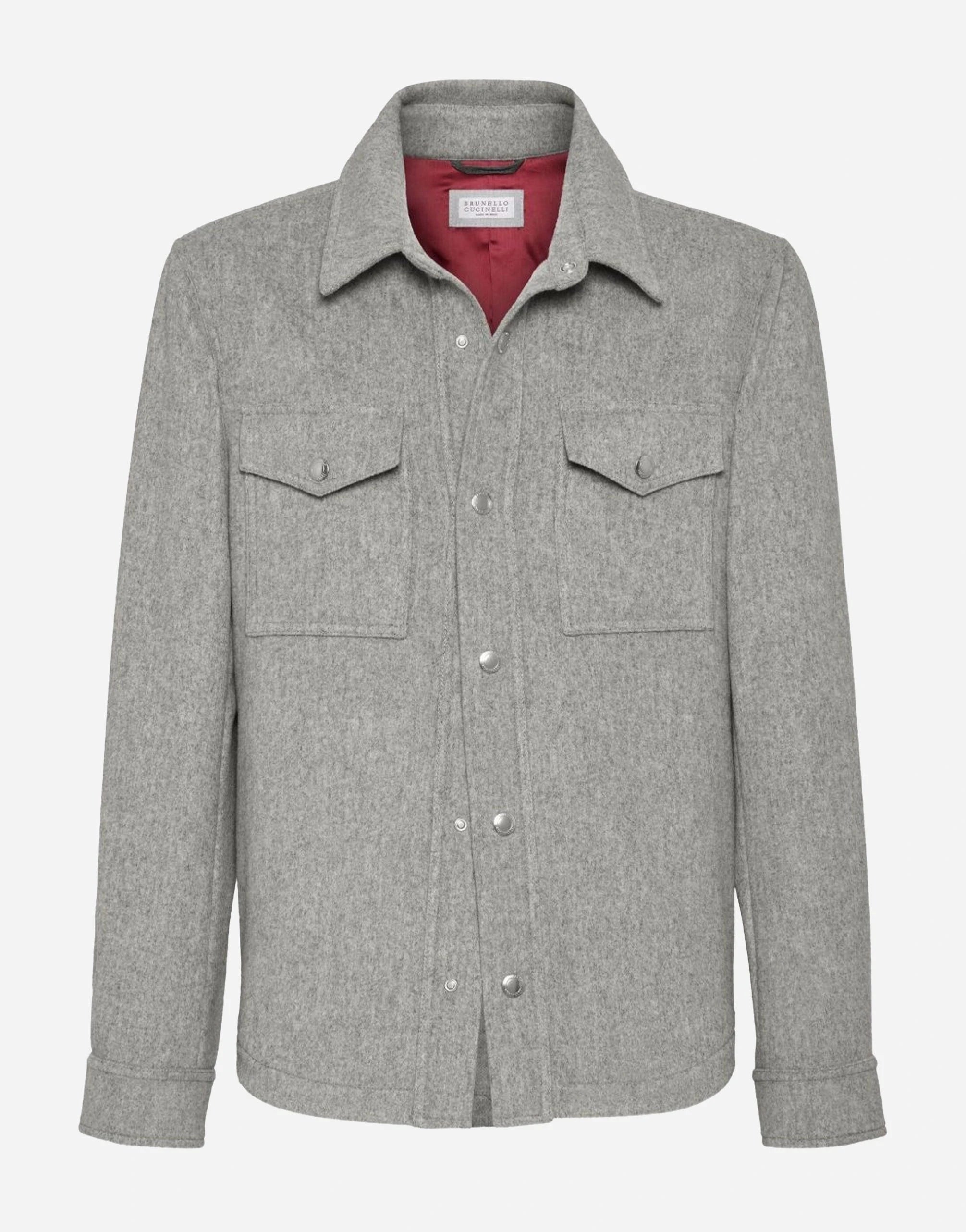 Brunello Cucinelli Water-Resistant Cashmere Shirt-Style Brunello Cucinelli Water-Resistant Cashmere Shirt-Style