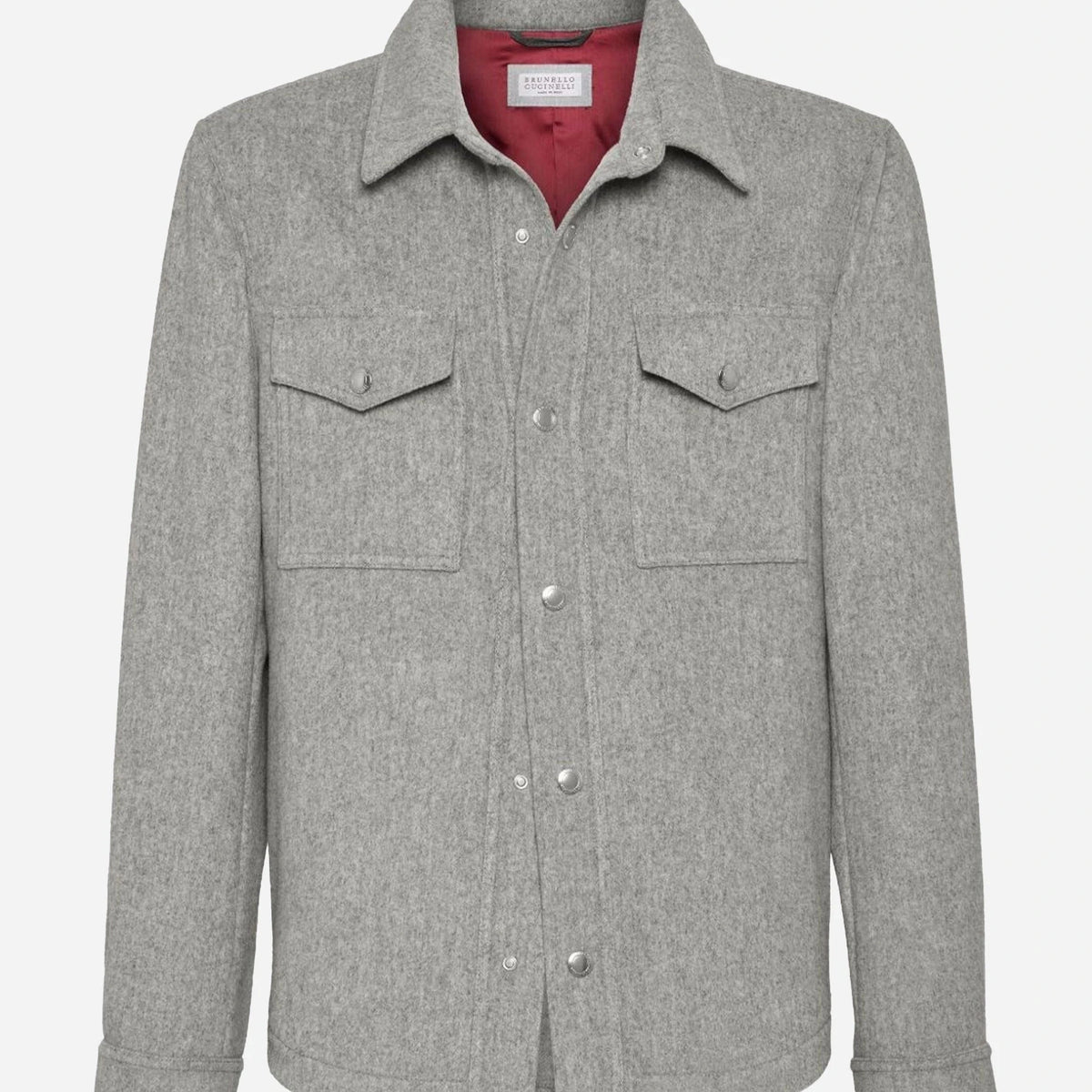 【送料&関税込】Brunello Cucinelli Water-resistant Shirt-sty Brunello Cucinelli Water-Resistant Cashmere Shirt-Style