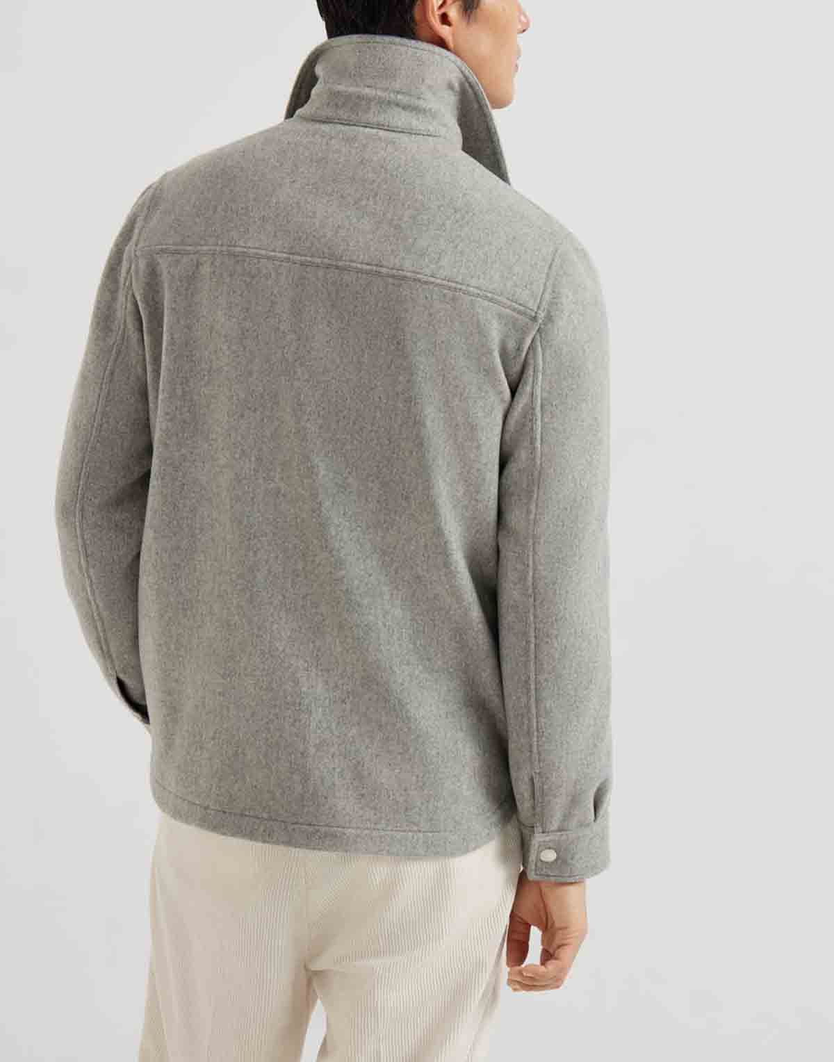 Brunello Cucinelli Water-Resistant Cashmere Shirt-Style Jacket