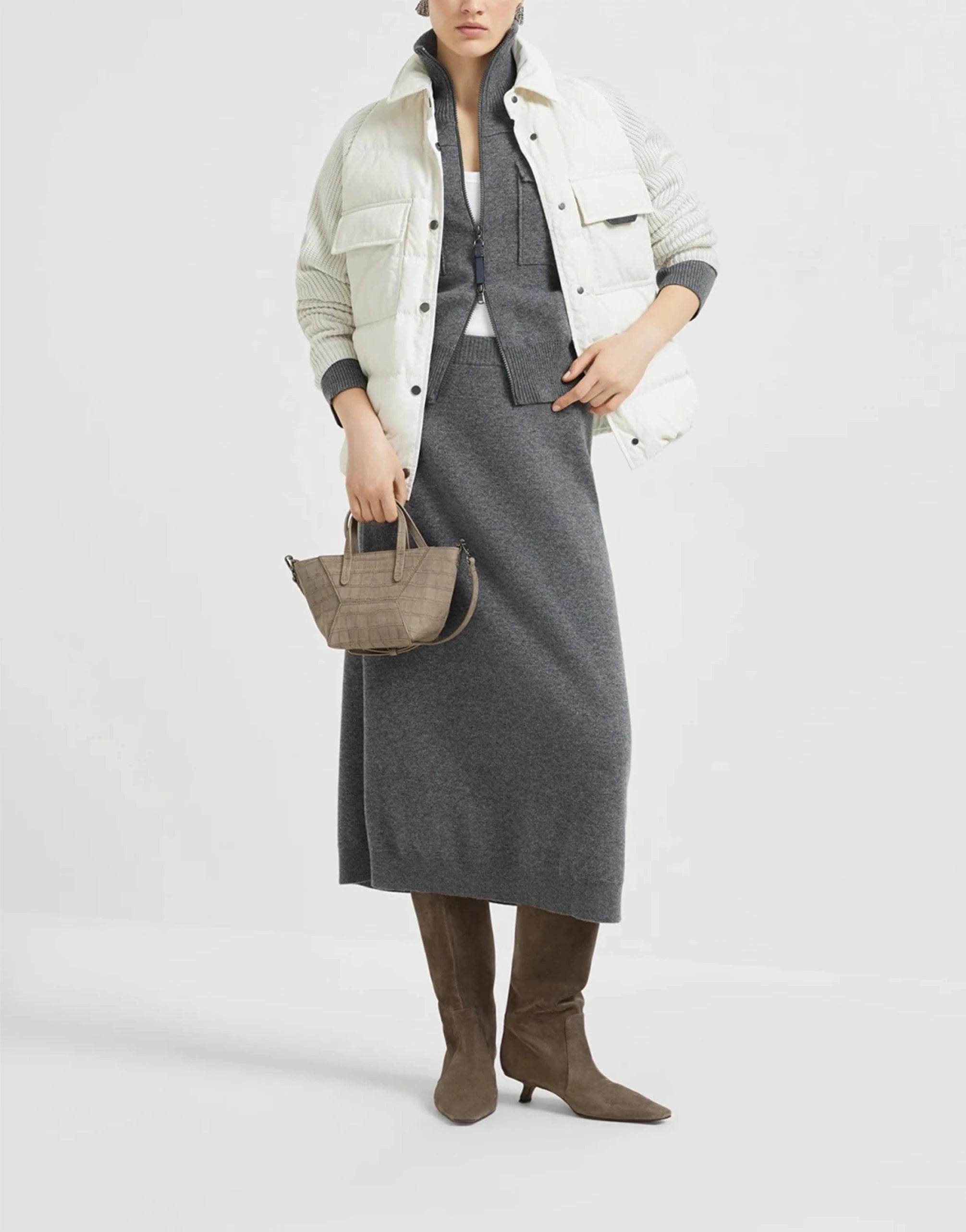 Brunello Cucinelli Water-Resistant Techno Cotton Down Jacket