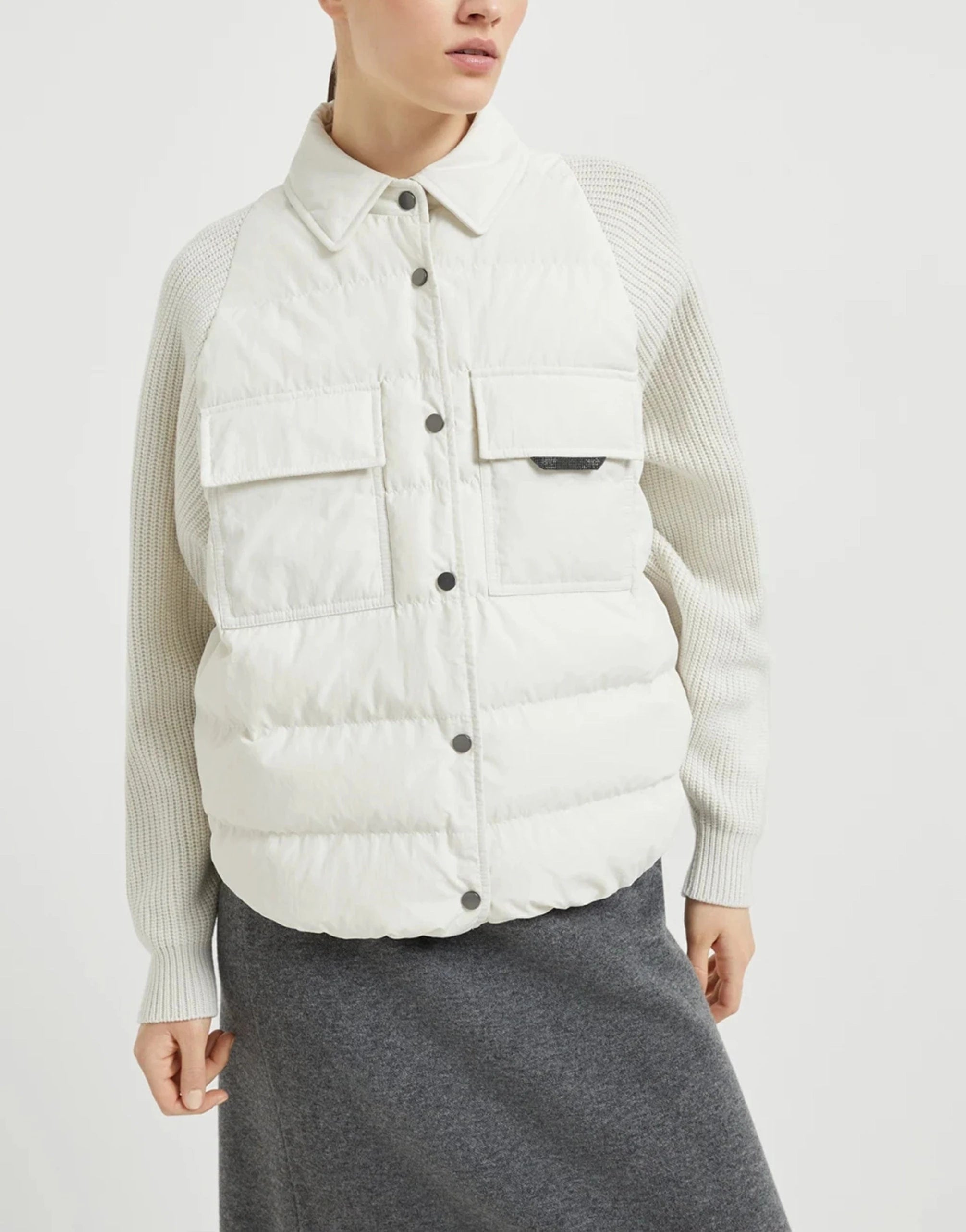 Brunello Cucinelli 防水テクノコットンダウンジャケット Brunello Cucinelli 防水テクノコットンダウンジャケット