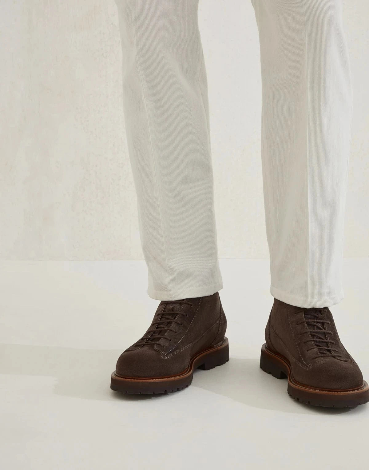 Brunello Cucinelli Waxed Suede Outdoor Boots