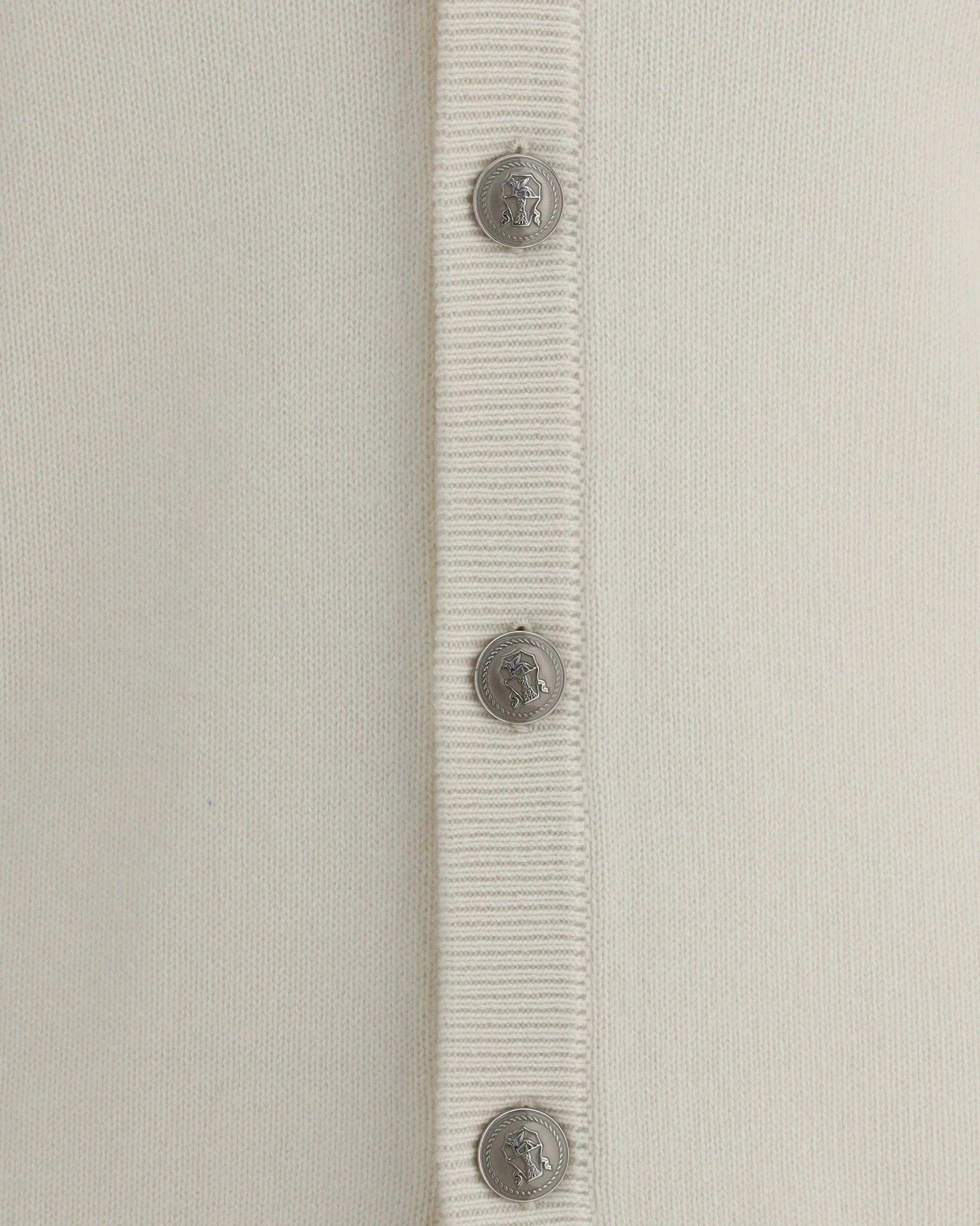 Brunello Cucinelli White Cashmere Cardigan