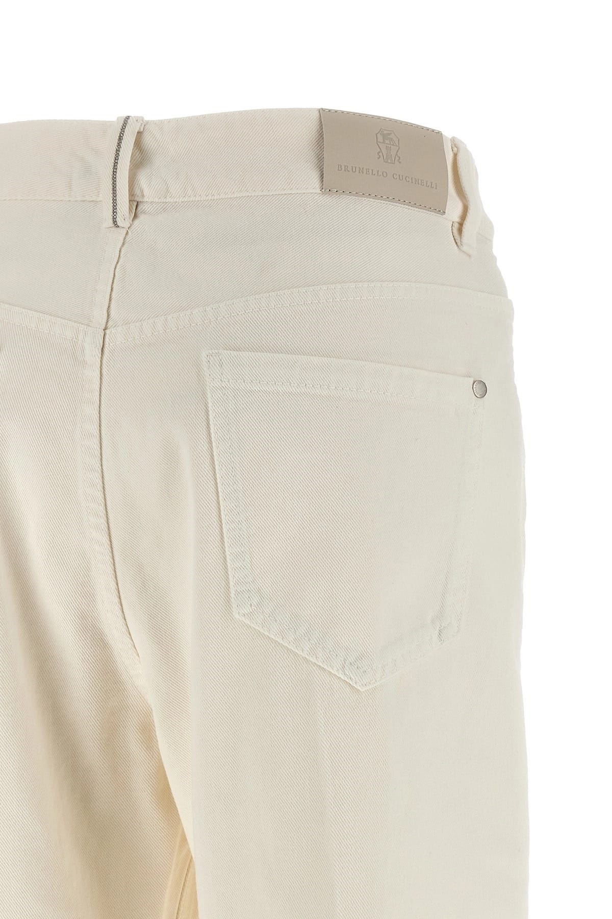 Brunello Cucinelli Brunello Cucinelli White Contemporary Loose Jeans