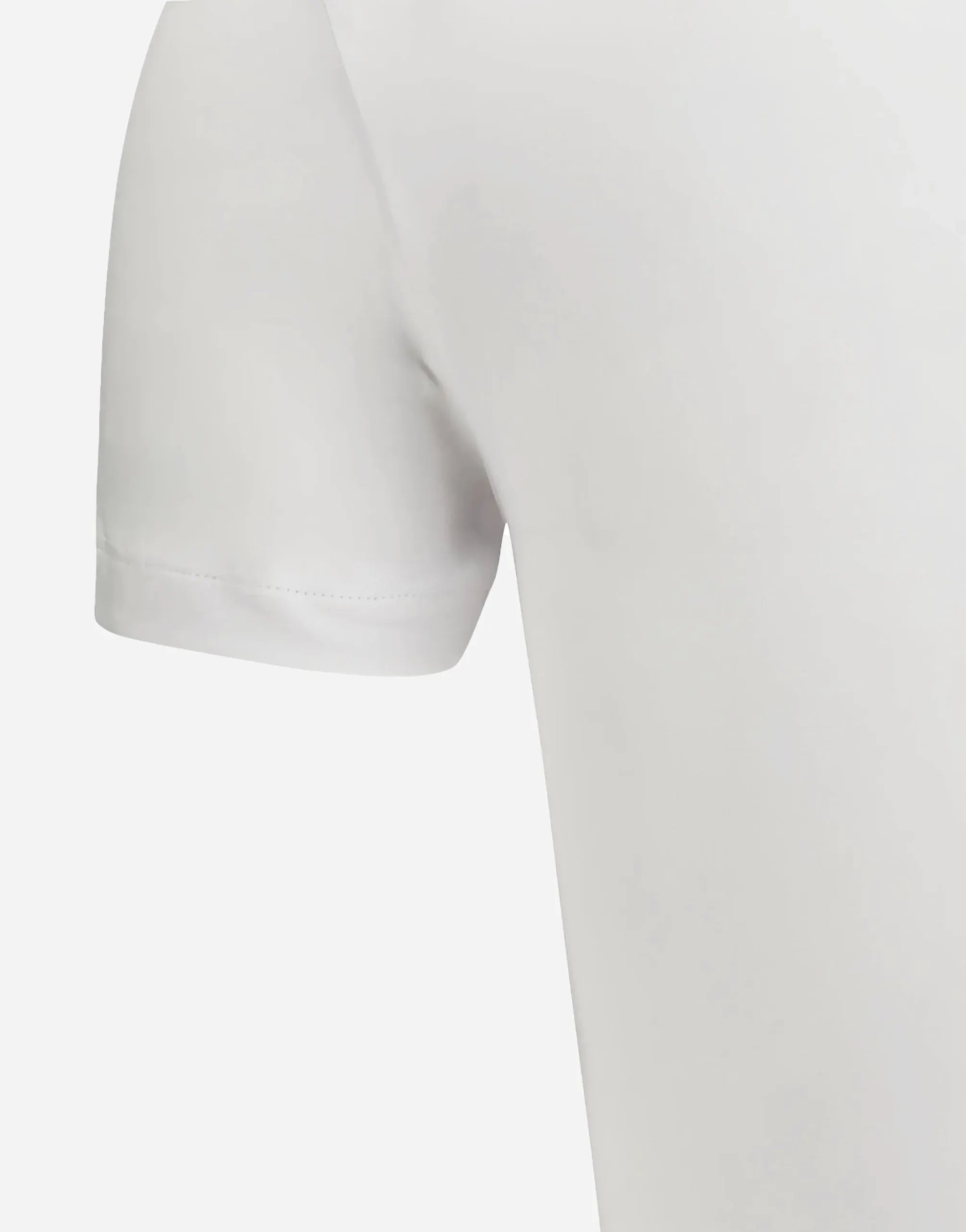 Brunello Cucinelli White Cotton Shiny Trim T-Shirt