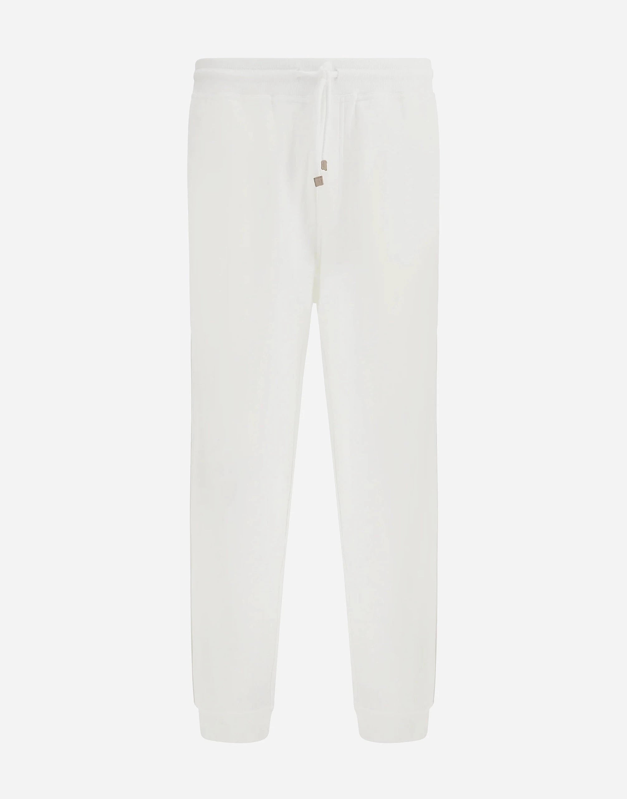 Brunello Cucinelli White Techno French Terry Track Pants