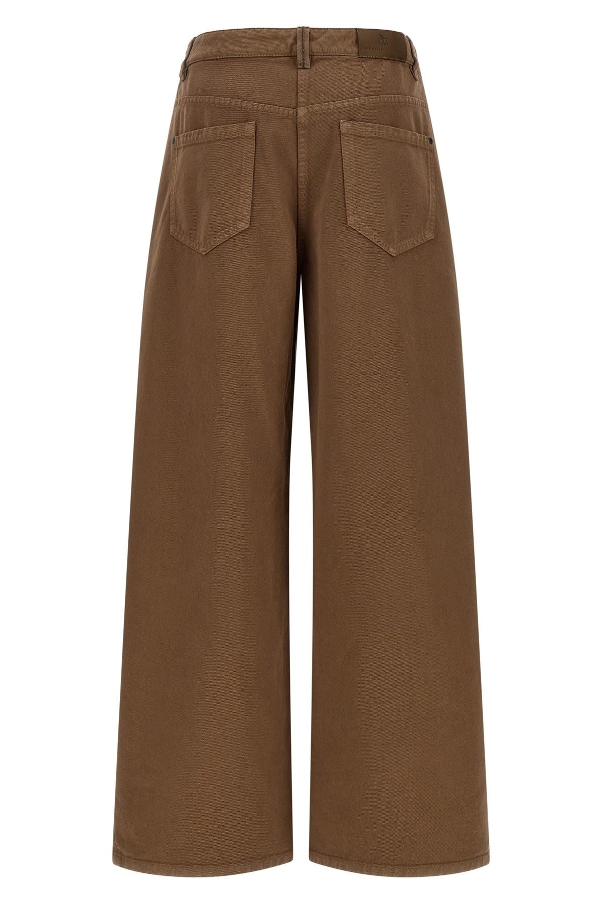 Brunello Cucinelli Wide-Leg Garment-Dyed Trousers - alternate view