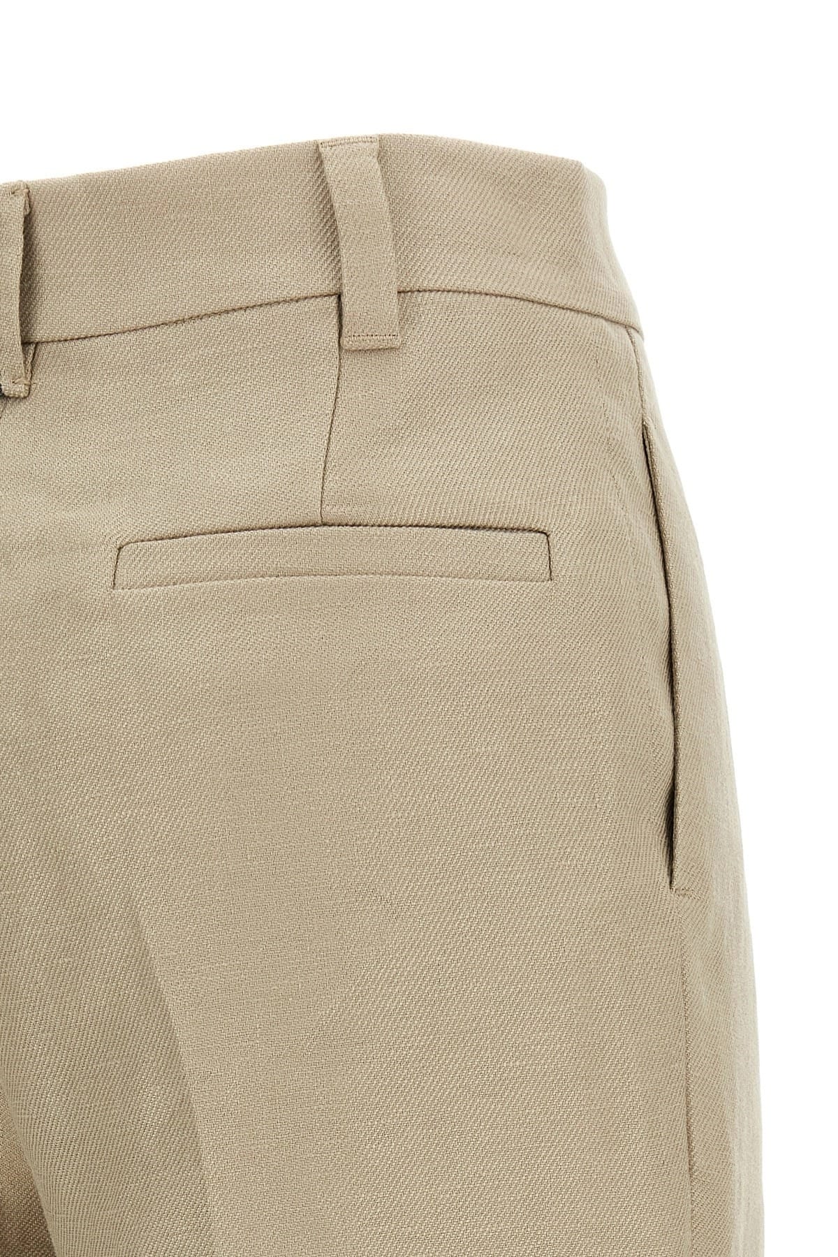 Brunello Cucinelli Brunello Cucinelli Wide Leg Linen Trousers
