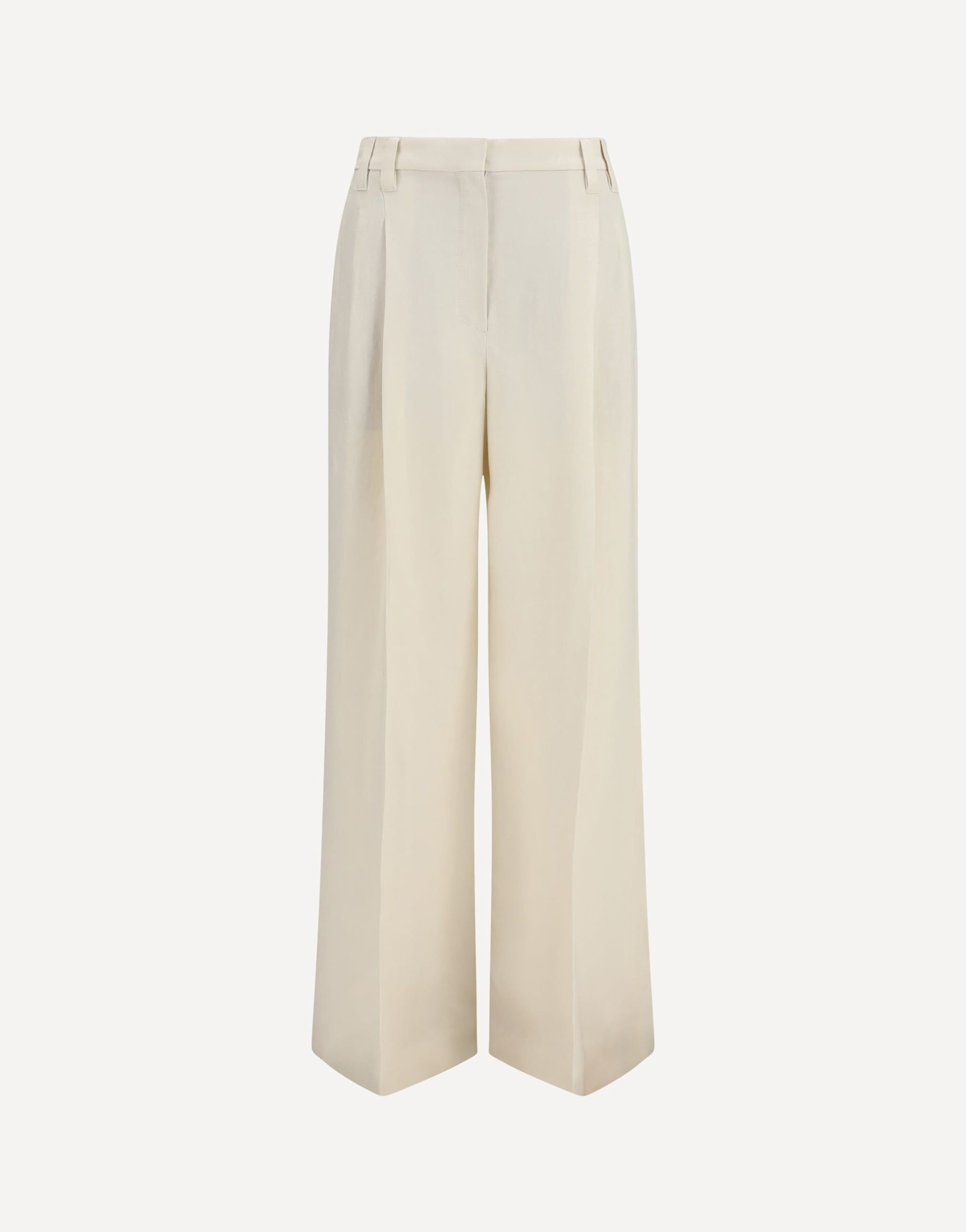 Brunello Cucinelli Wide Trousers In Fluid Twill