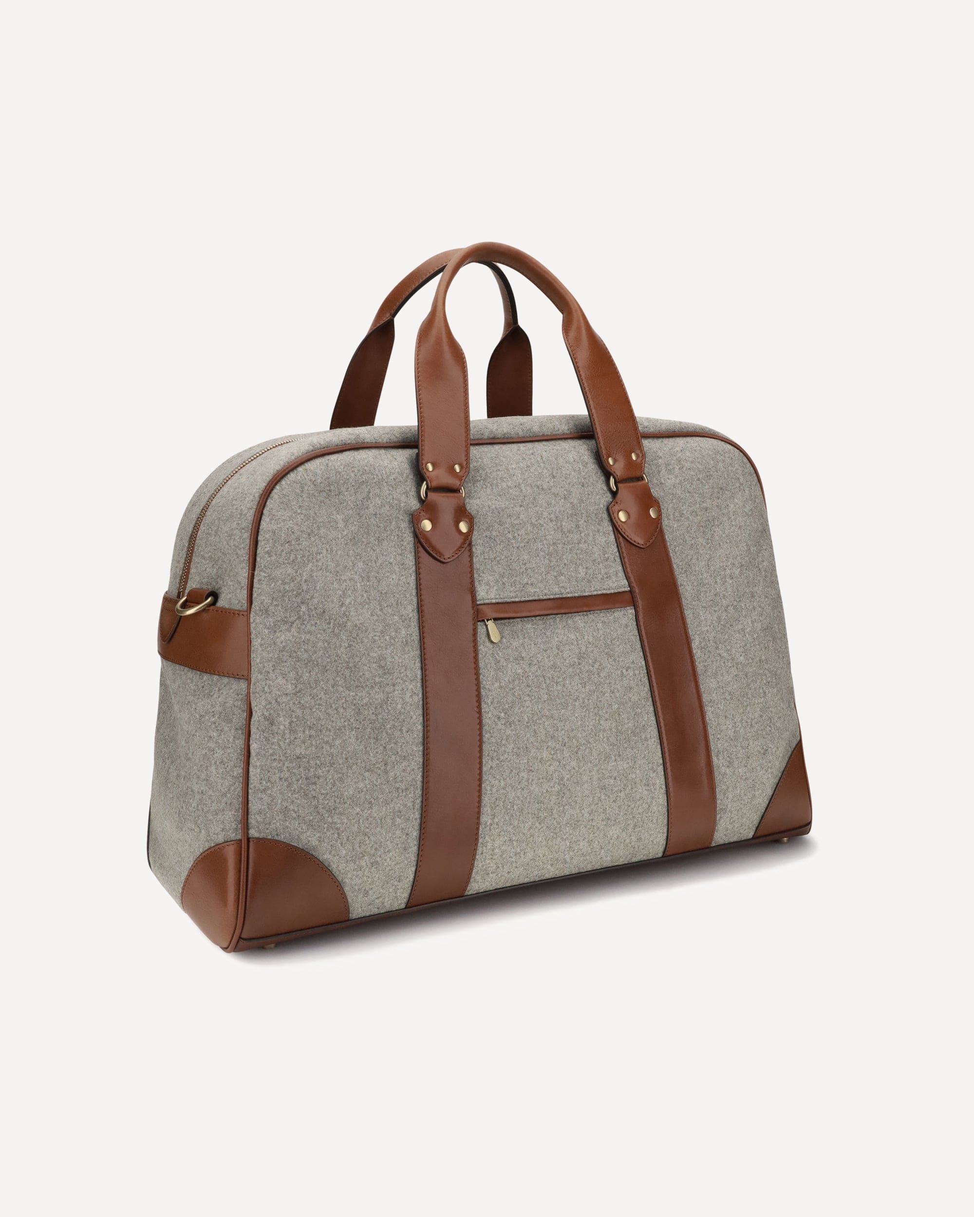 Brunello Cucinelli Brunello Cucinelli Wool And Leather Travel Bag