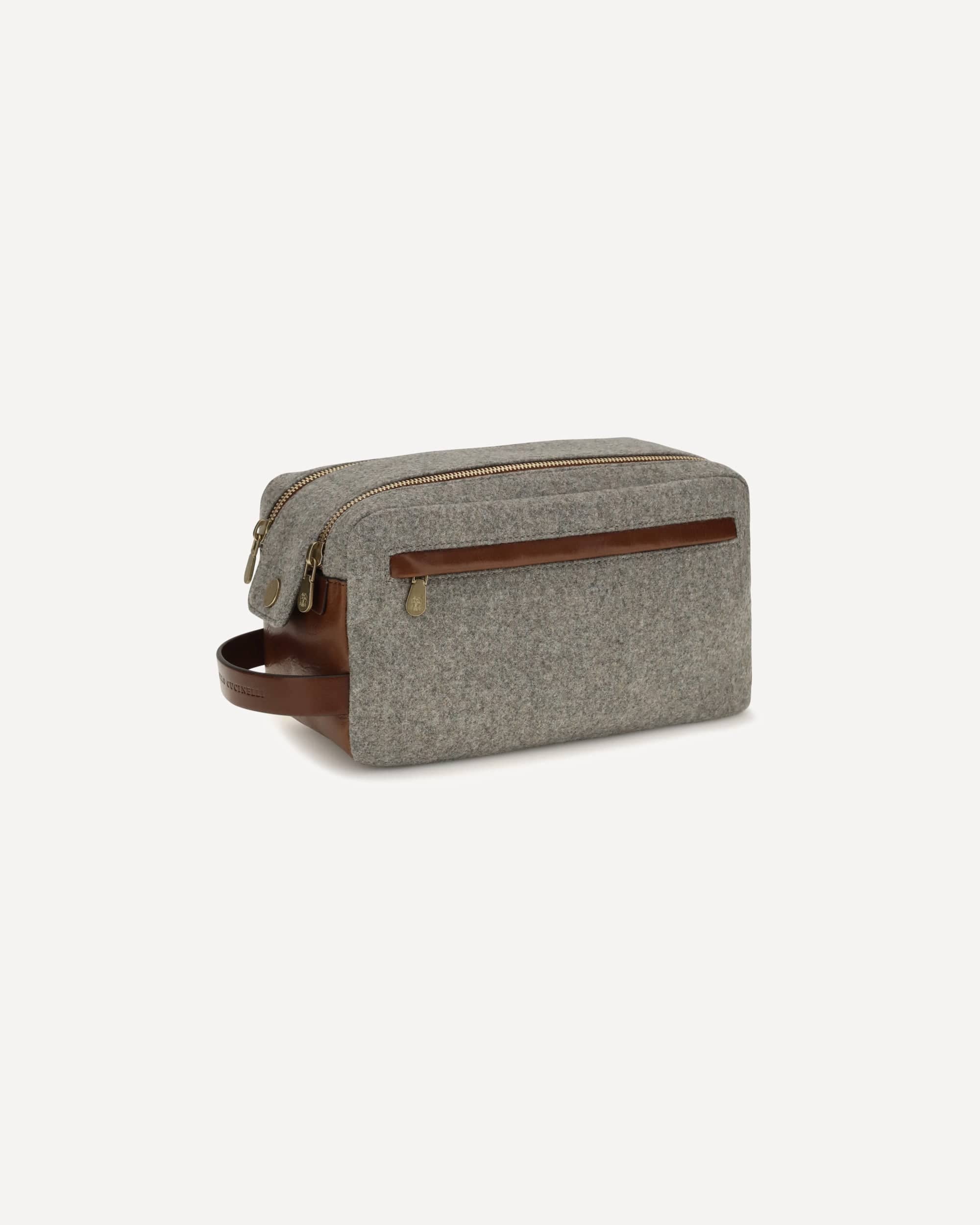 Brunello Cucinelli Brunello Cucinelli Wool Beauty Case