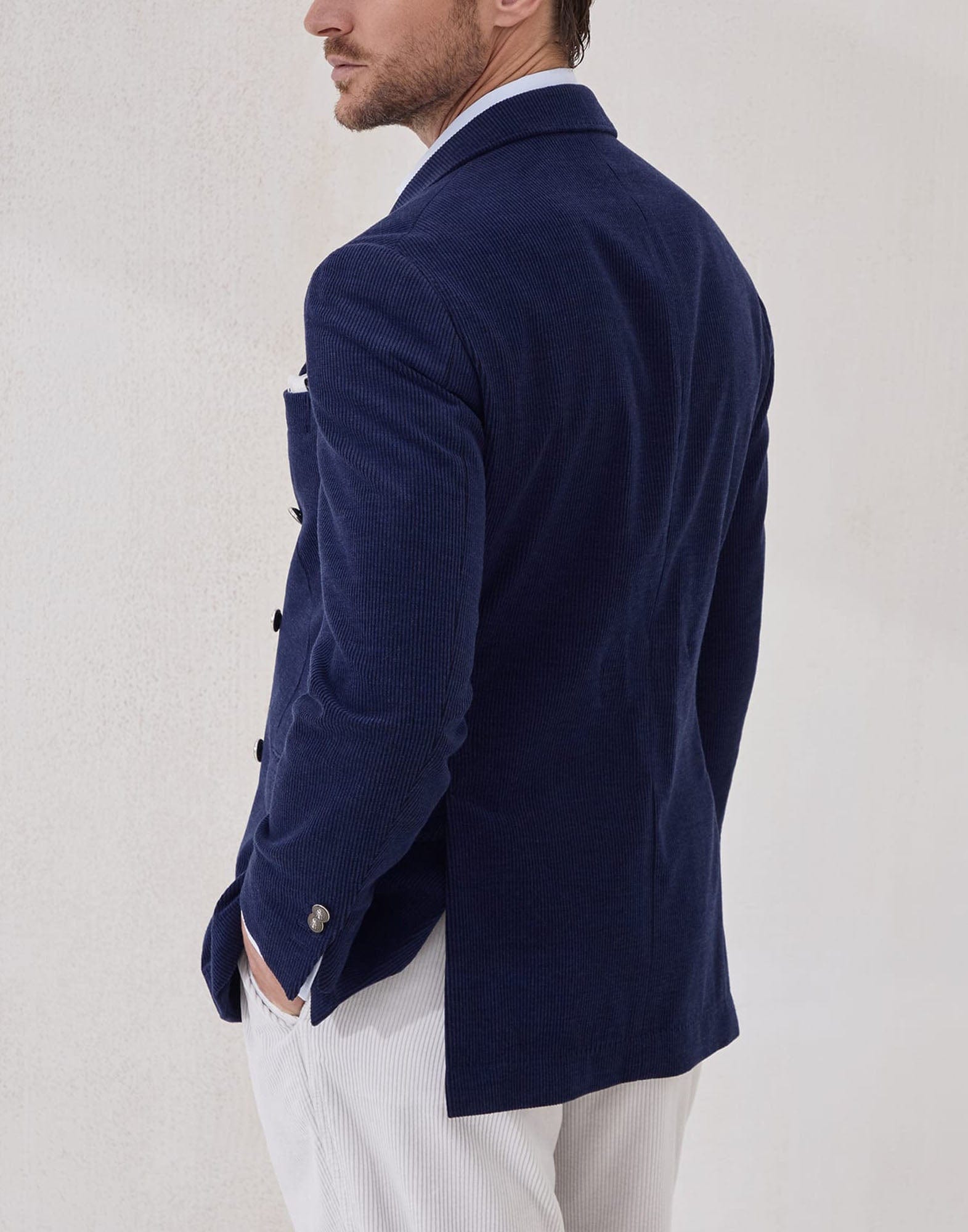 Brunello Cucinelli Wool-Blend Corduroy Deconstructed Blazer