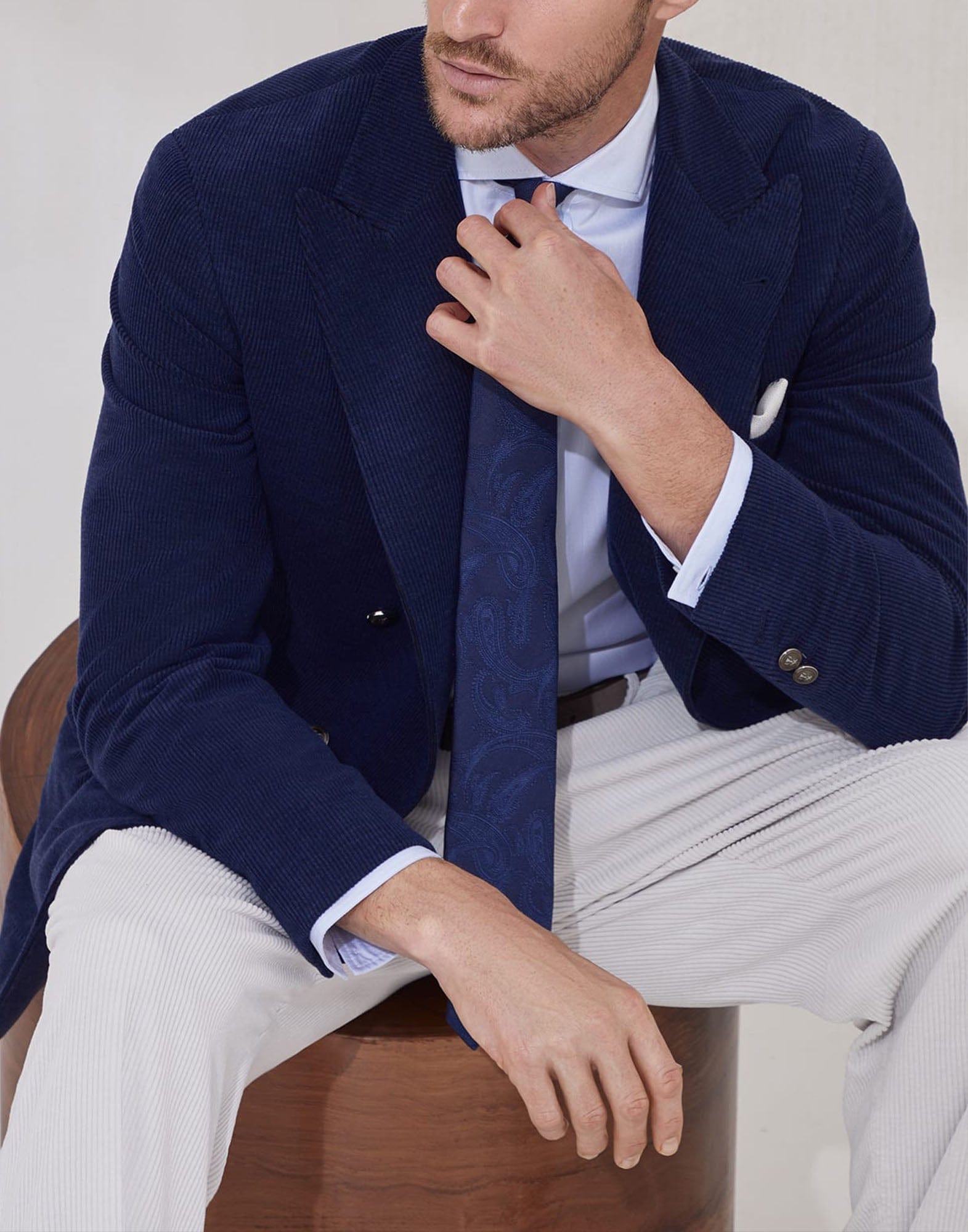 【極美品】BRUNELLO CUCINELLI ジャケット スパンコール 紺 Brunello Cucinelli SS23 menswear #29 - Tagwalk: The Fashion Search