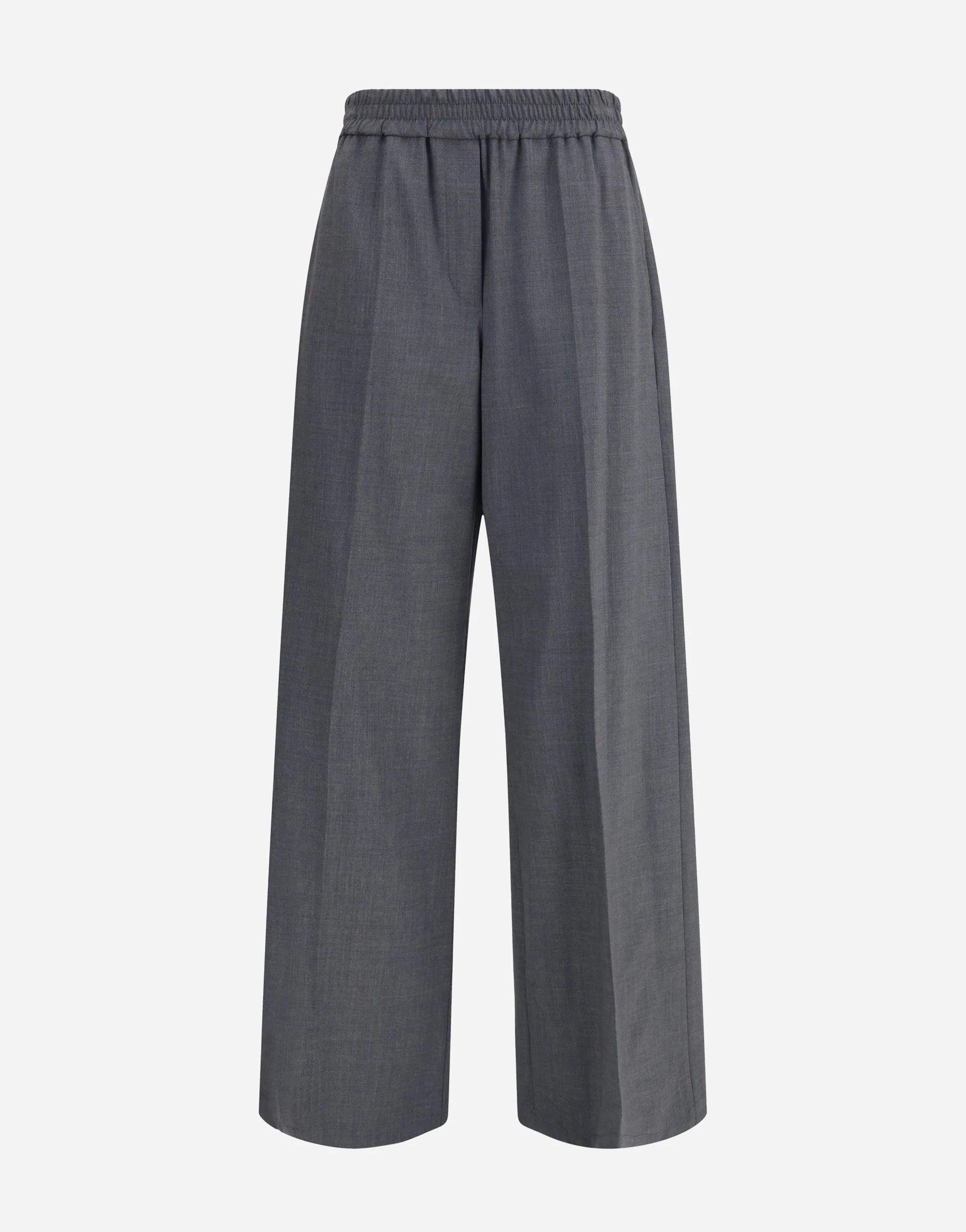 Brunello Cucinelli Wool-Blend Palazzo Trousers