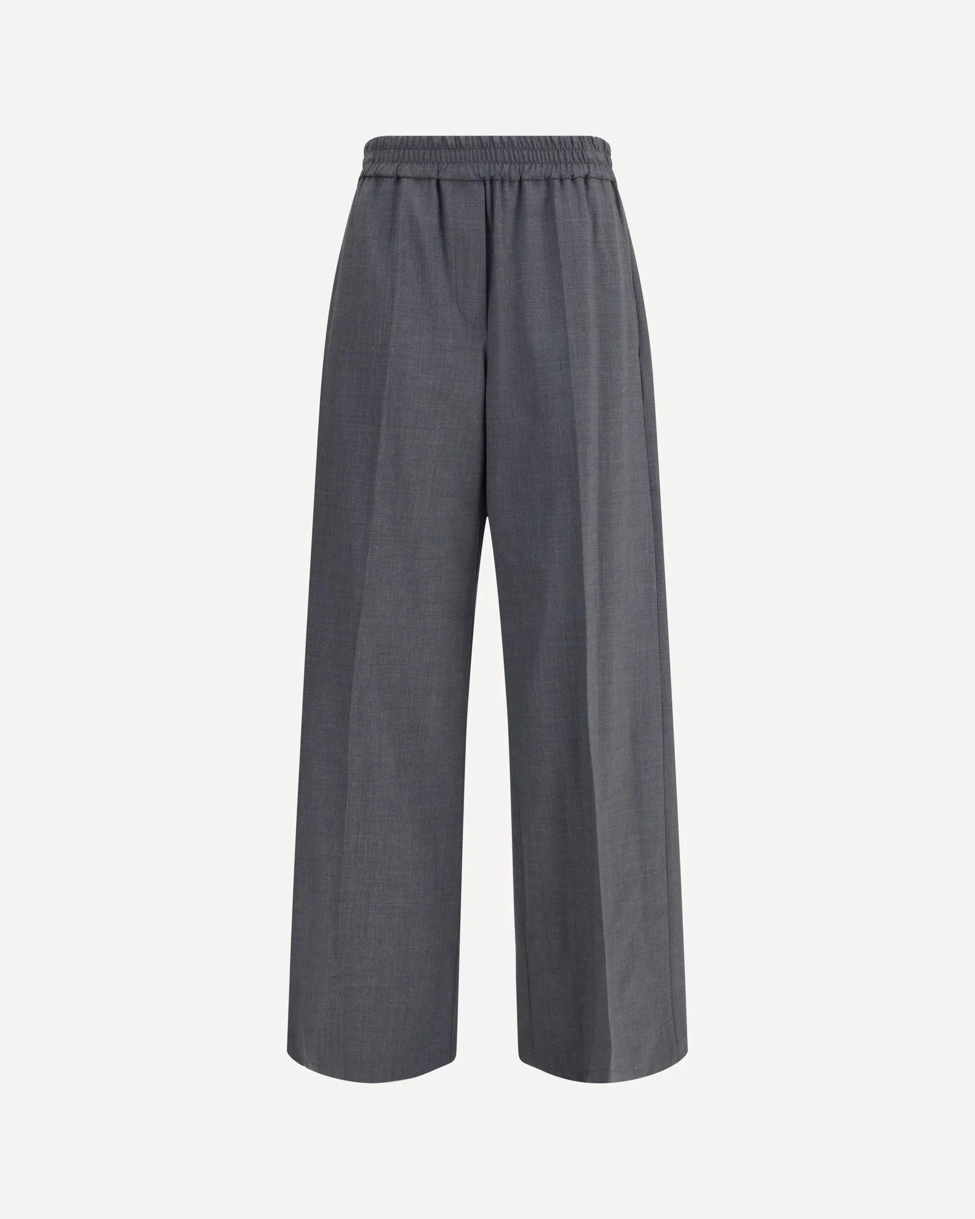Brunello Cucinelli Wool-Blend Palazzo Trousers