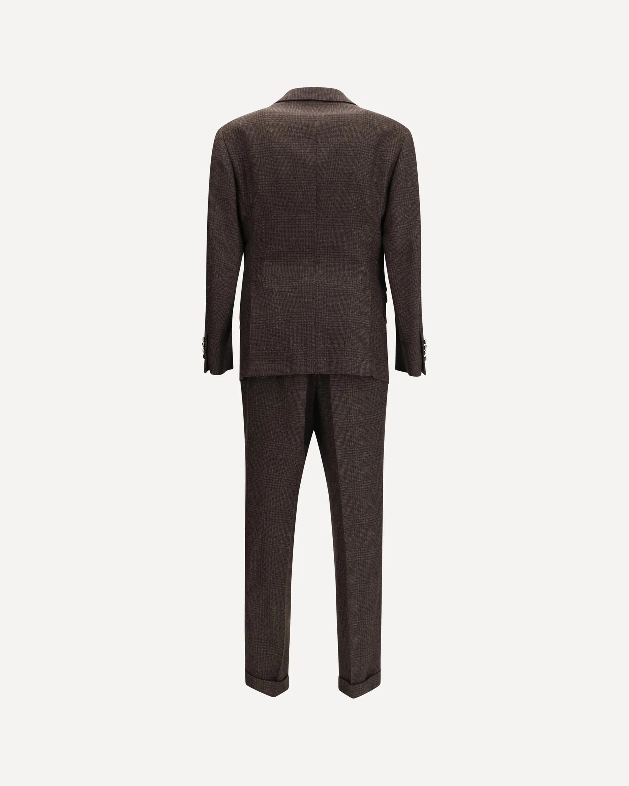 Brunello Cucinelli Wool-Blend Prince of Wales Suit