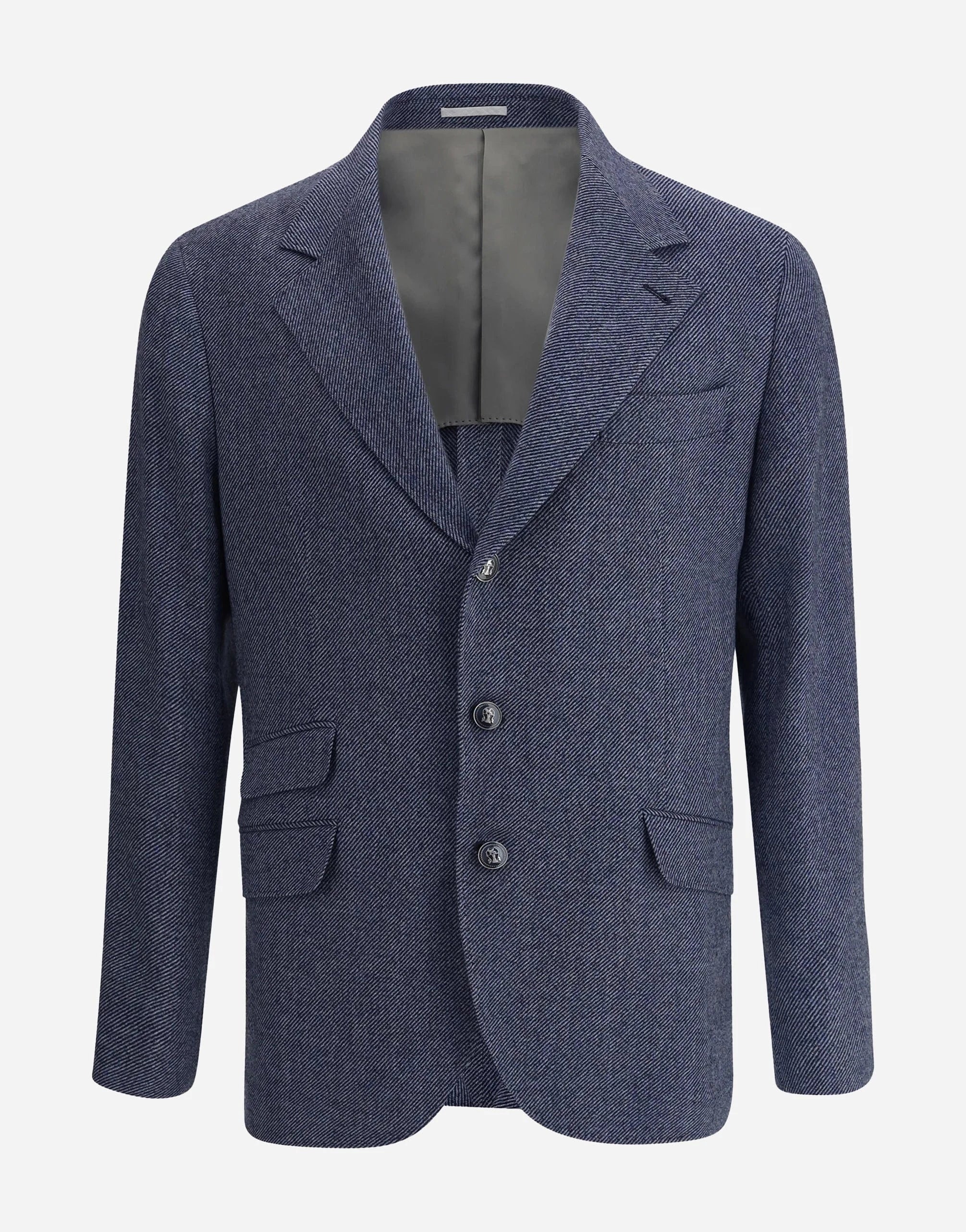 Brunello Cucinelli Wool-Cashmere Blend Single-Breasted Blazer