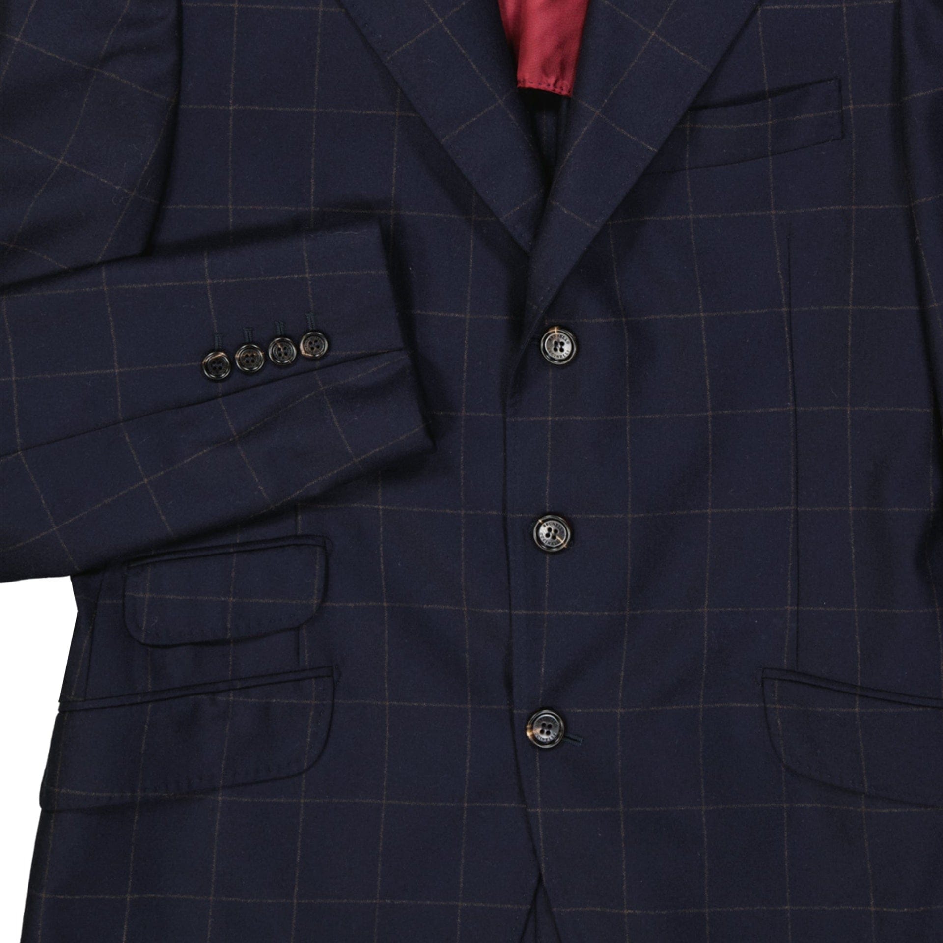 Brunello Cucinelli Wool Cashmere Suit With Zip