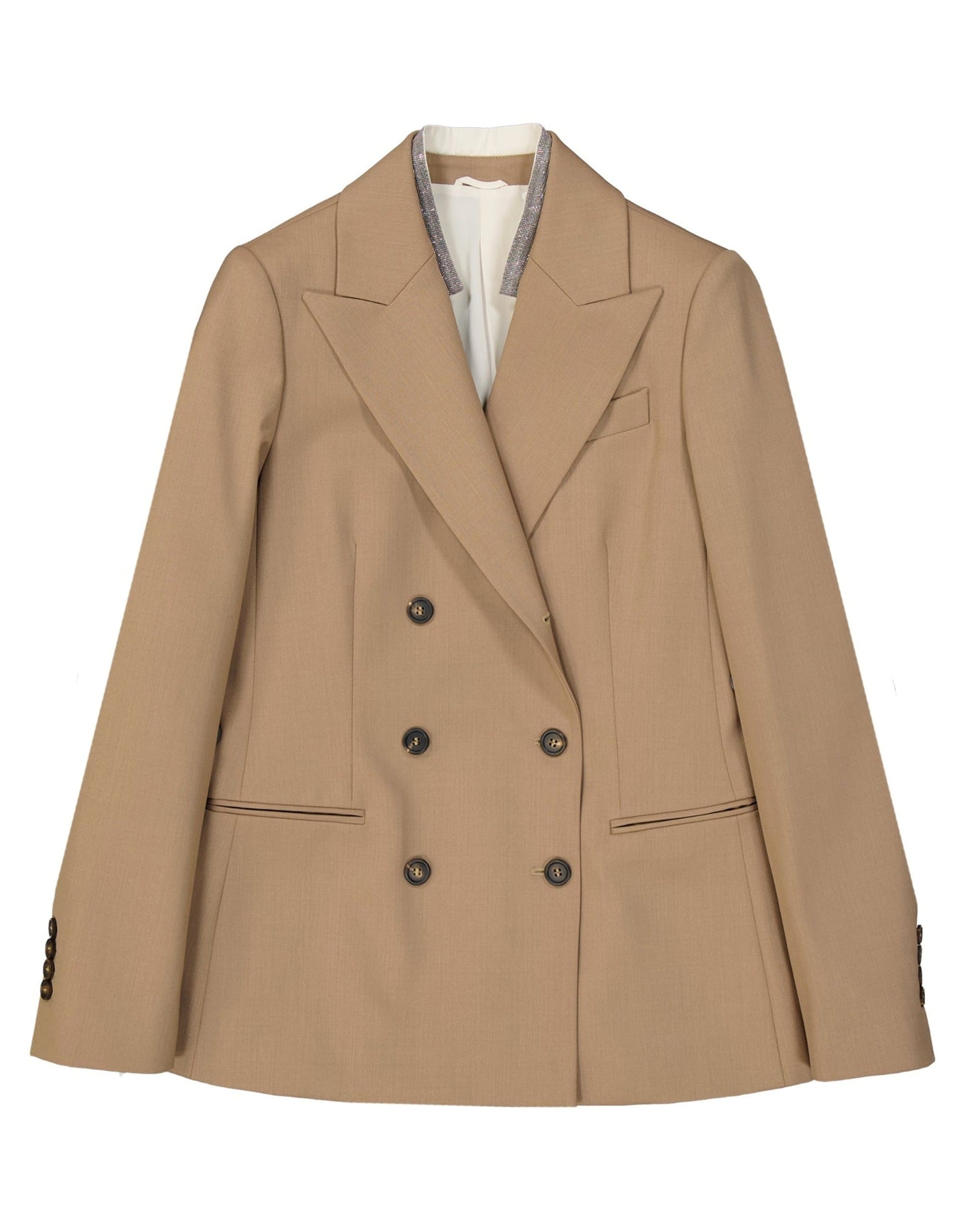 Brunello Cucinelli Wool Double Breasted Jacket