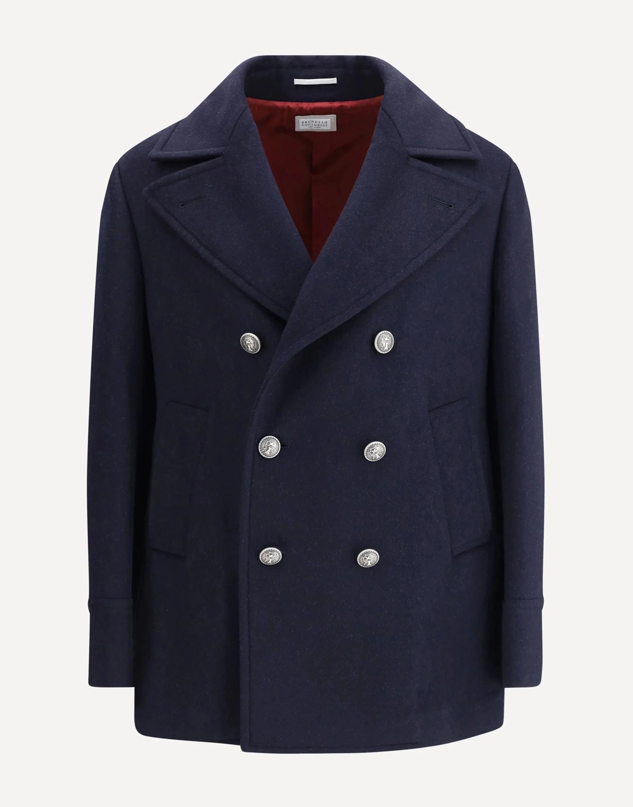 Brunello Cucinelli Wool Flannel Pea Coat | Sendegaro JP