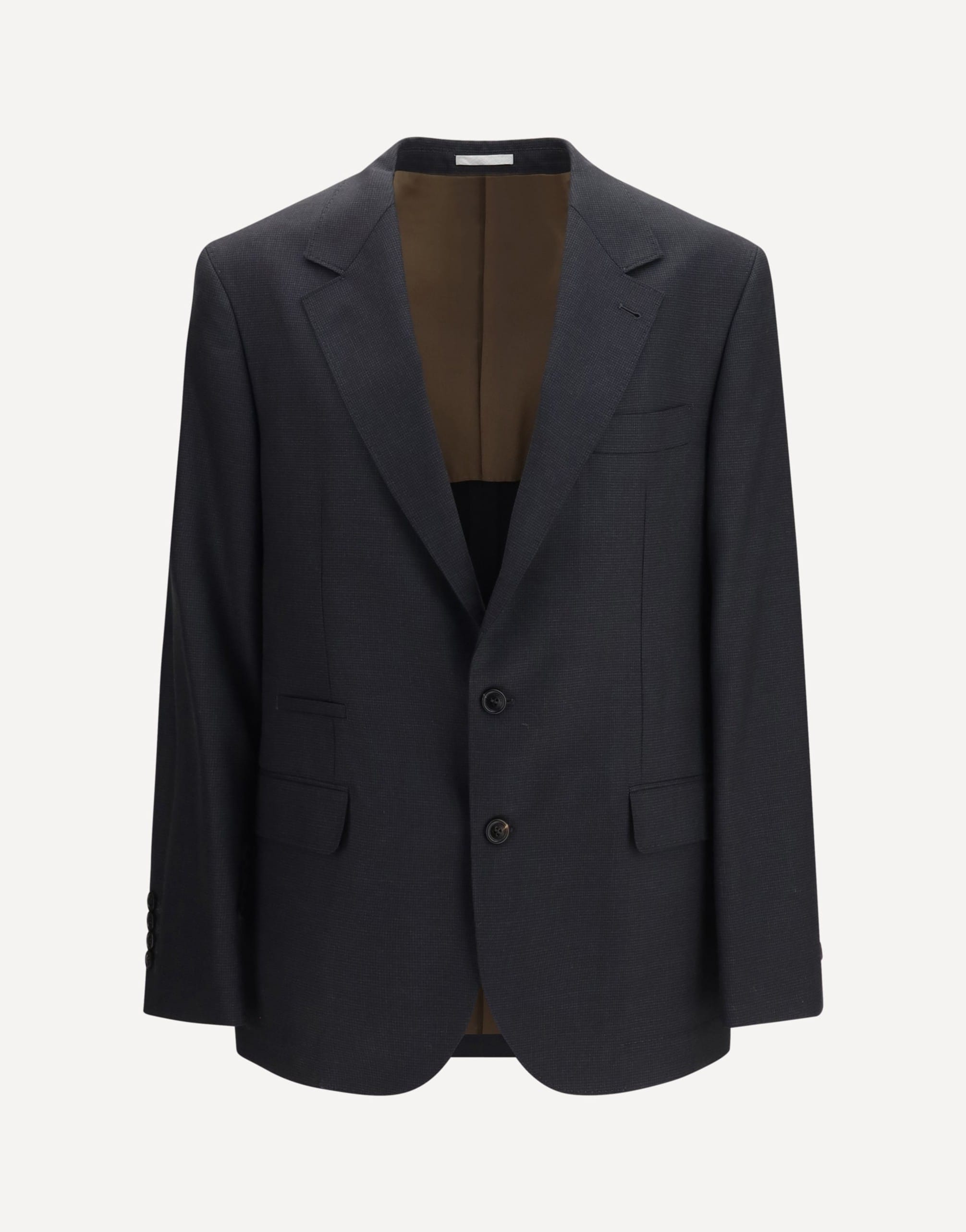 Brunello Cucinelli Wool Houndstooth Jacket | Sendegaro
