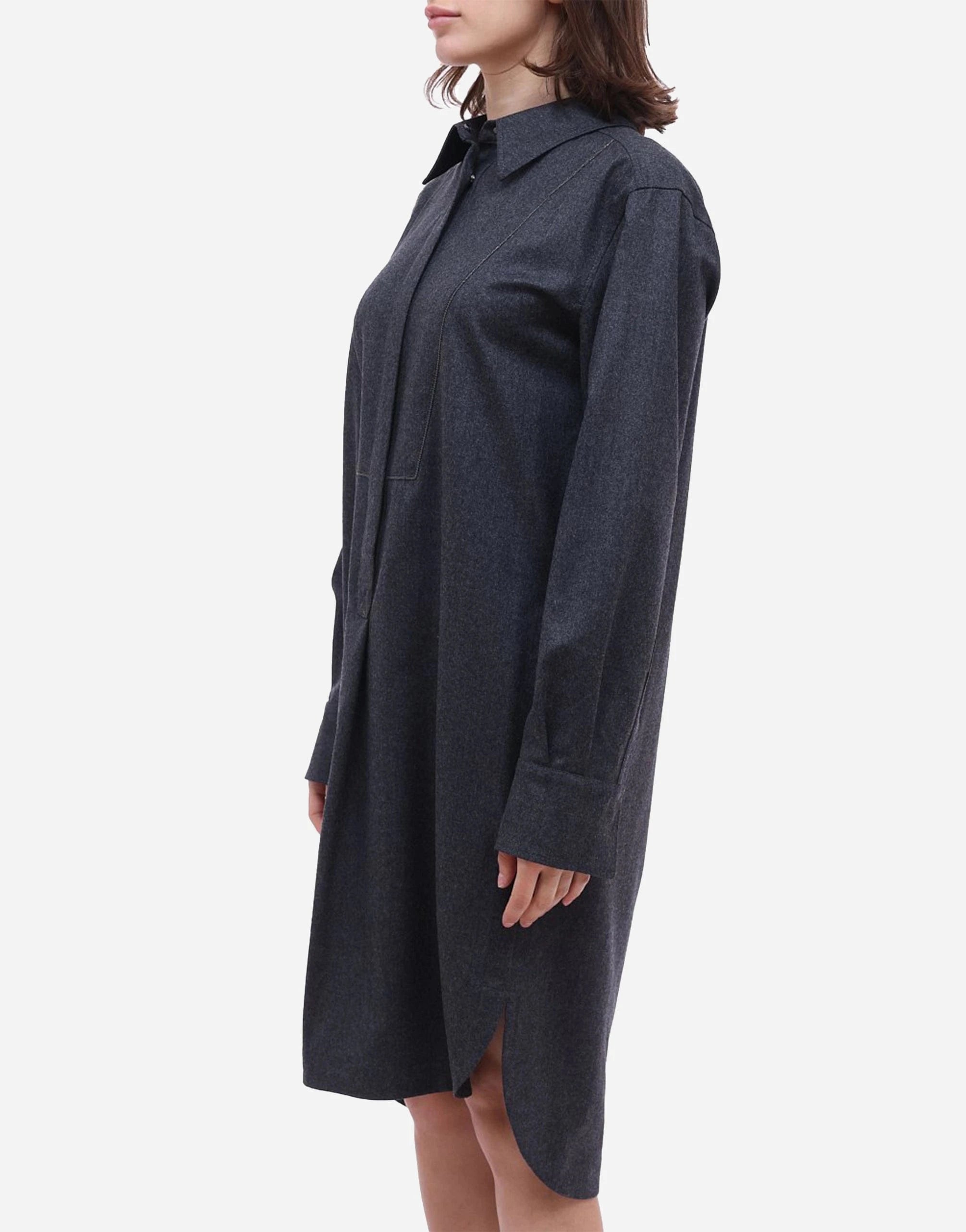 Brunello Cucinelli Wool Shirt Dress