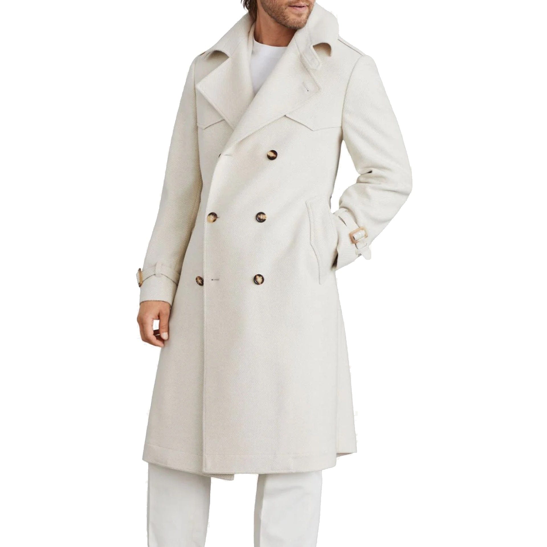 Wollen trenchcoat - alternate view