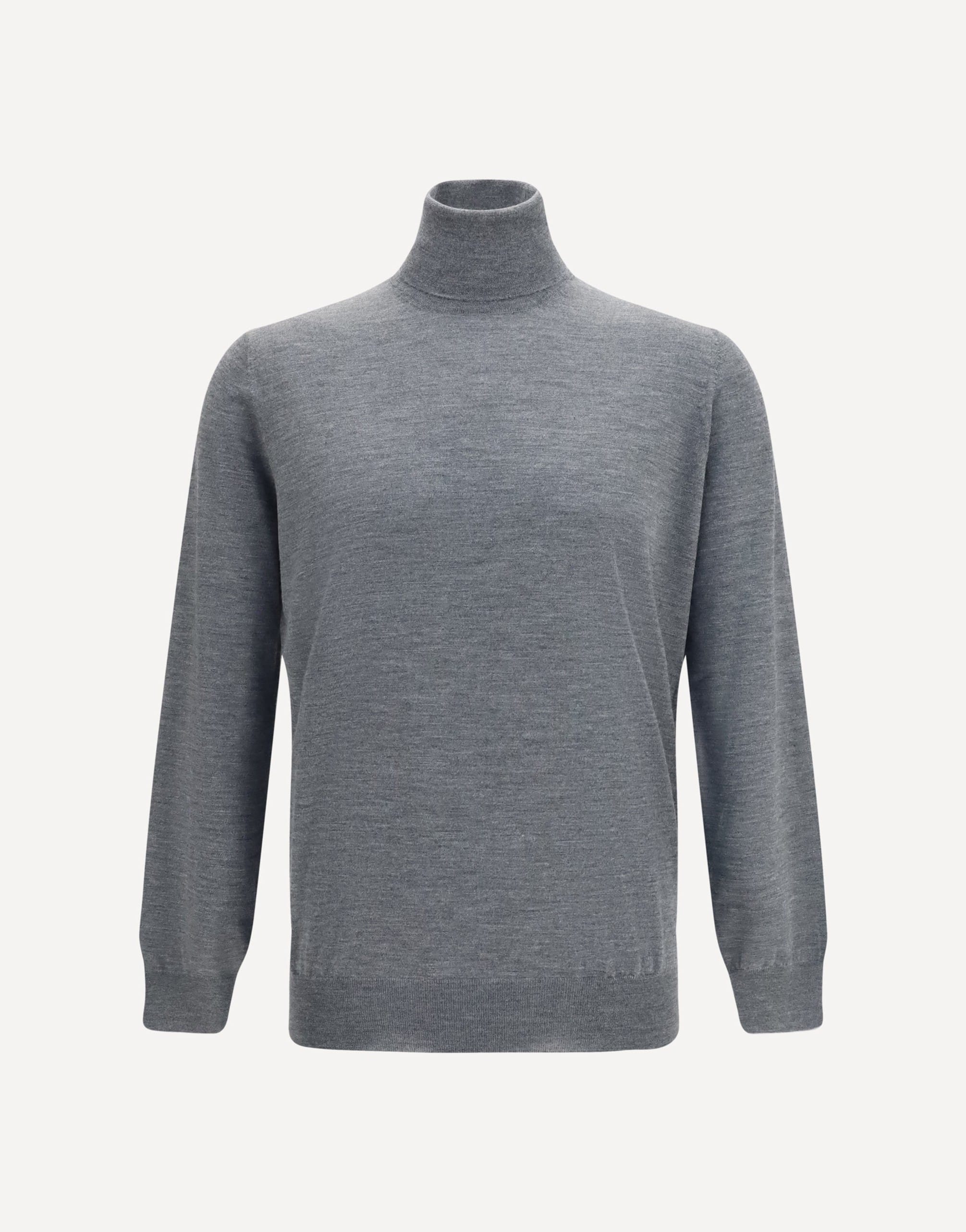 Brunello cucinelli トップス　ダークグレー Brunello Cucinelli Wool Turtleneck Sweater | Sendegaro