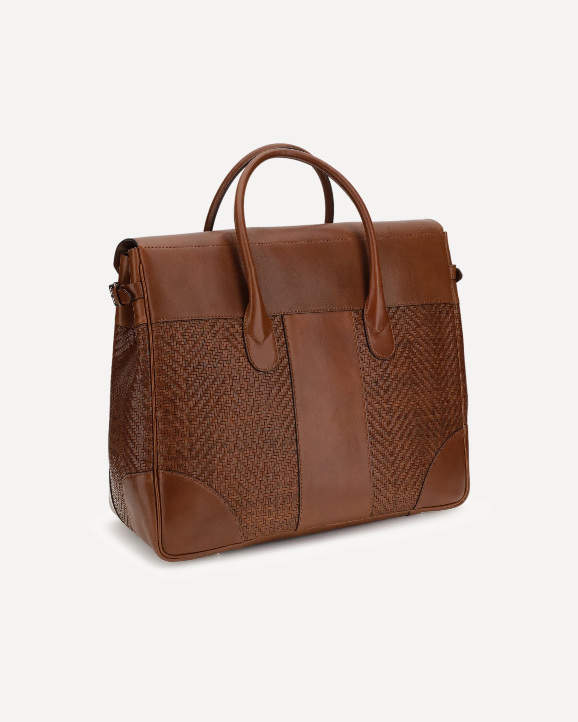 Brunello Cucinelli Brunello Cucinelli Woven Calf Country Travel Bag