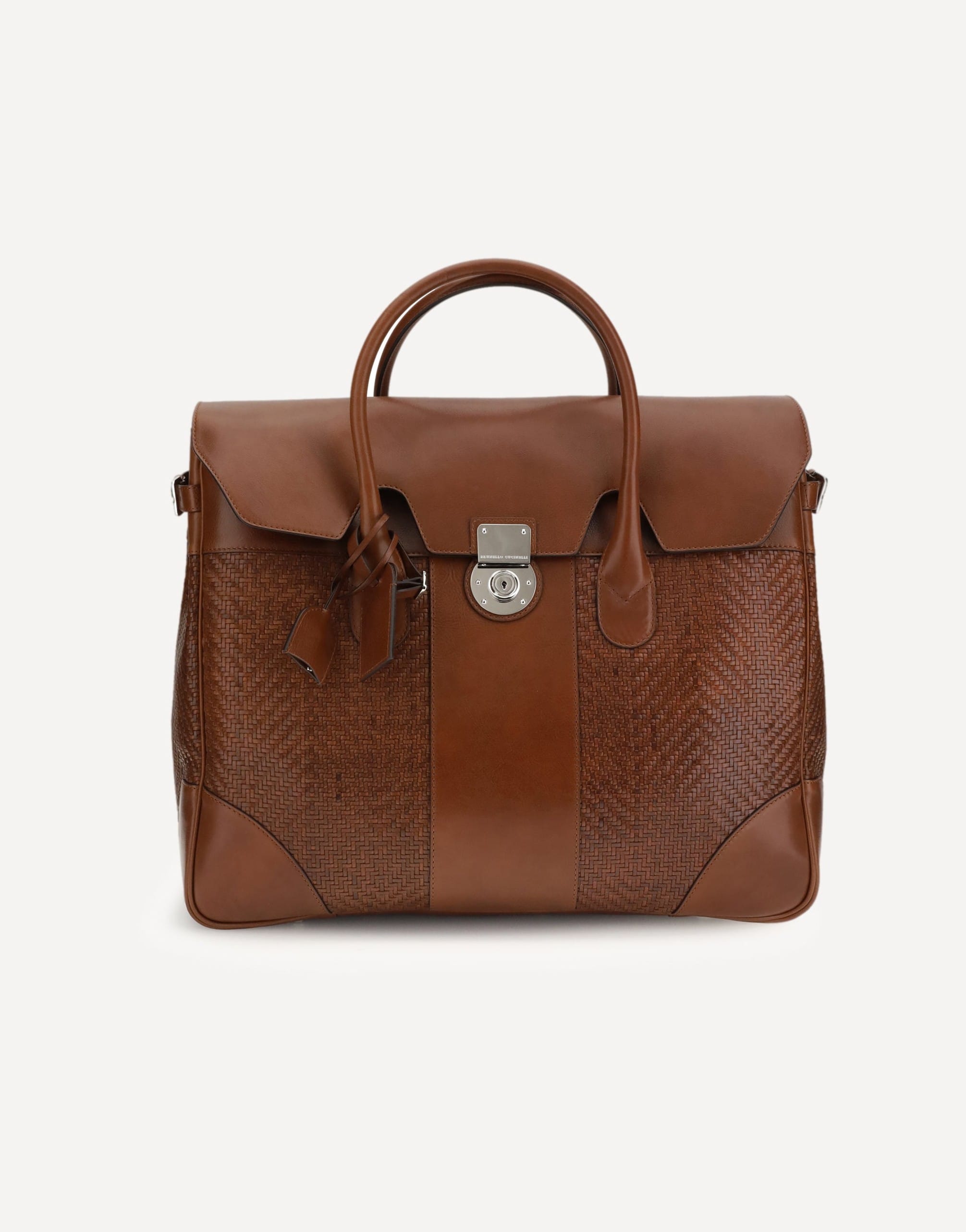 Brunello Cucinelli Brunello Cucinelli Woven Calf Country Travel Bag