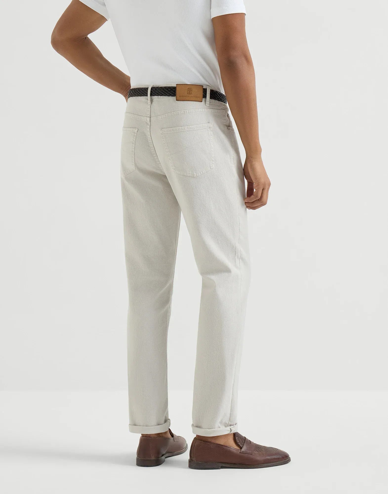 Brunello Cucinelli Yuta Garment-Dyed Denim Jeans