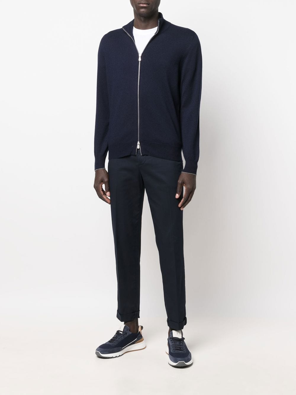 Brunello Cucinelli Zip-Up Cashmere Sweater