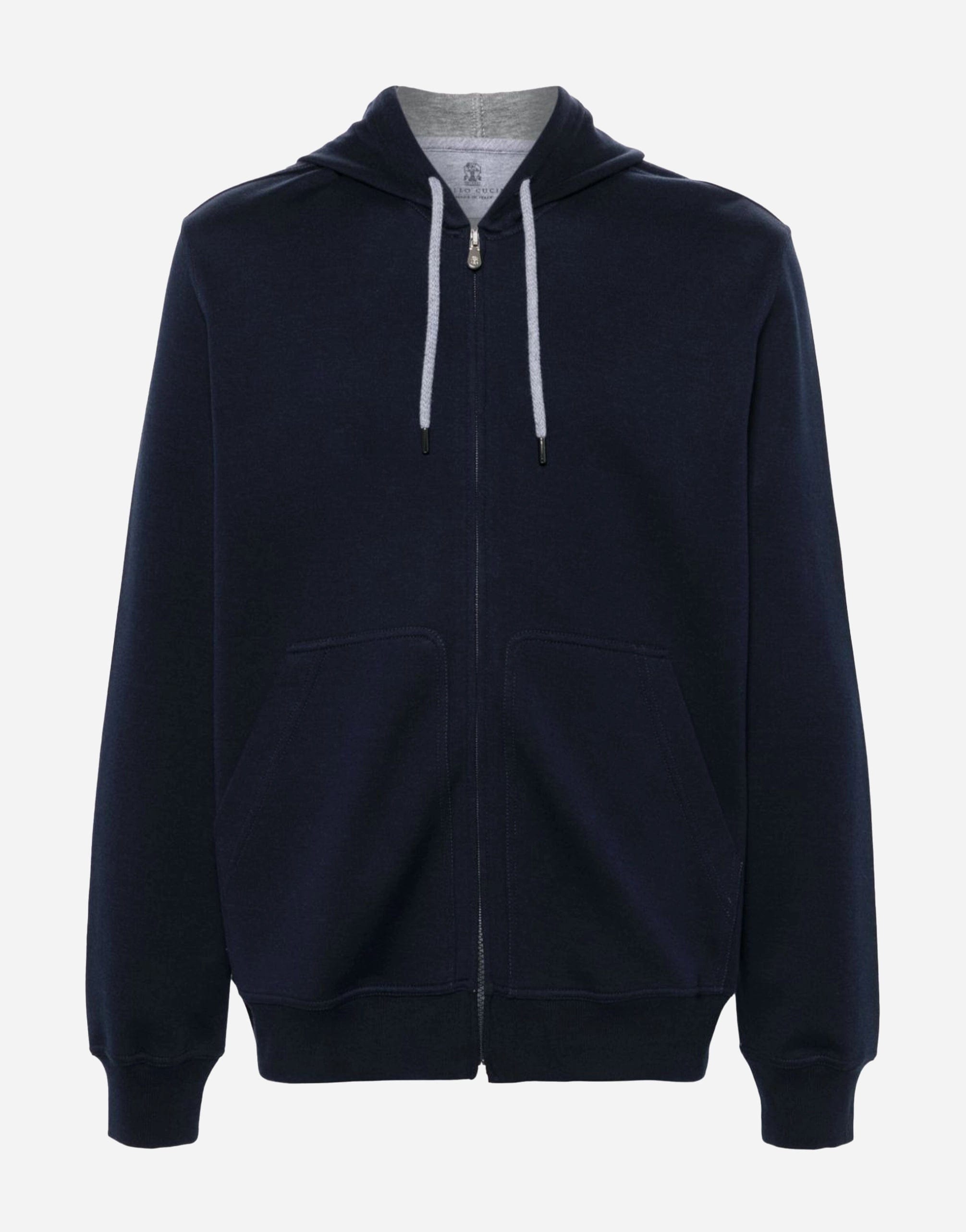 Brunello Cucinelli Zip-Up Jersey Hoodie