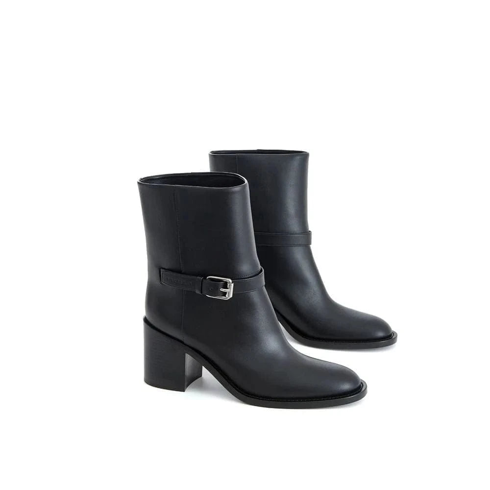 Burberry 80mm Leather Ankle Boots - alternate view