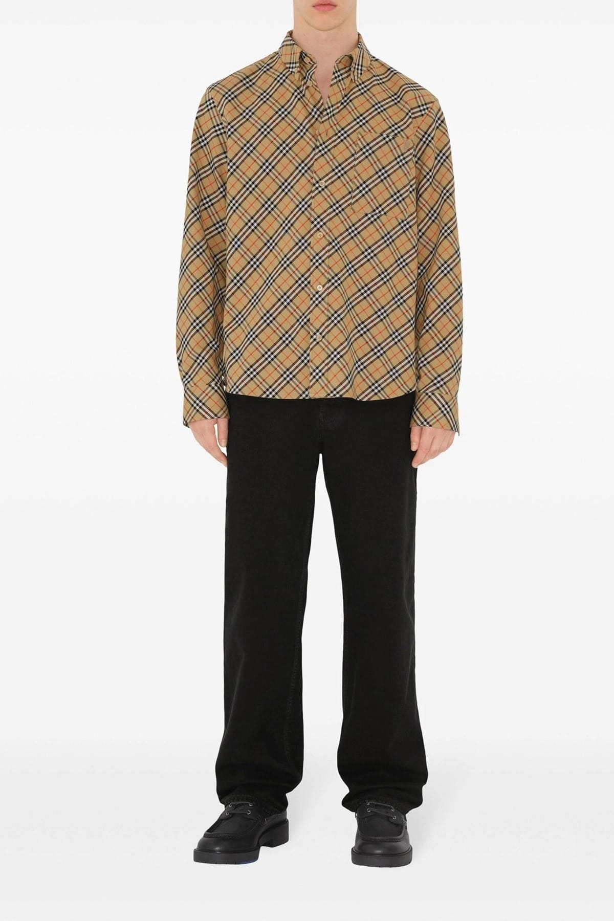 Burberry beige geruit overhemd - alternate view