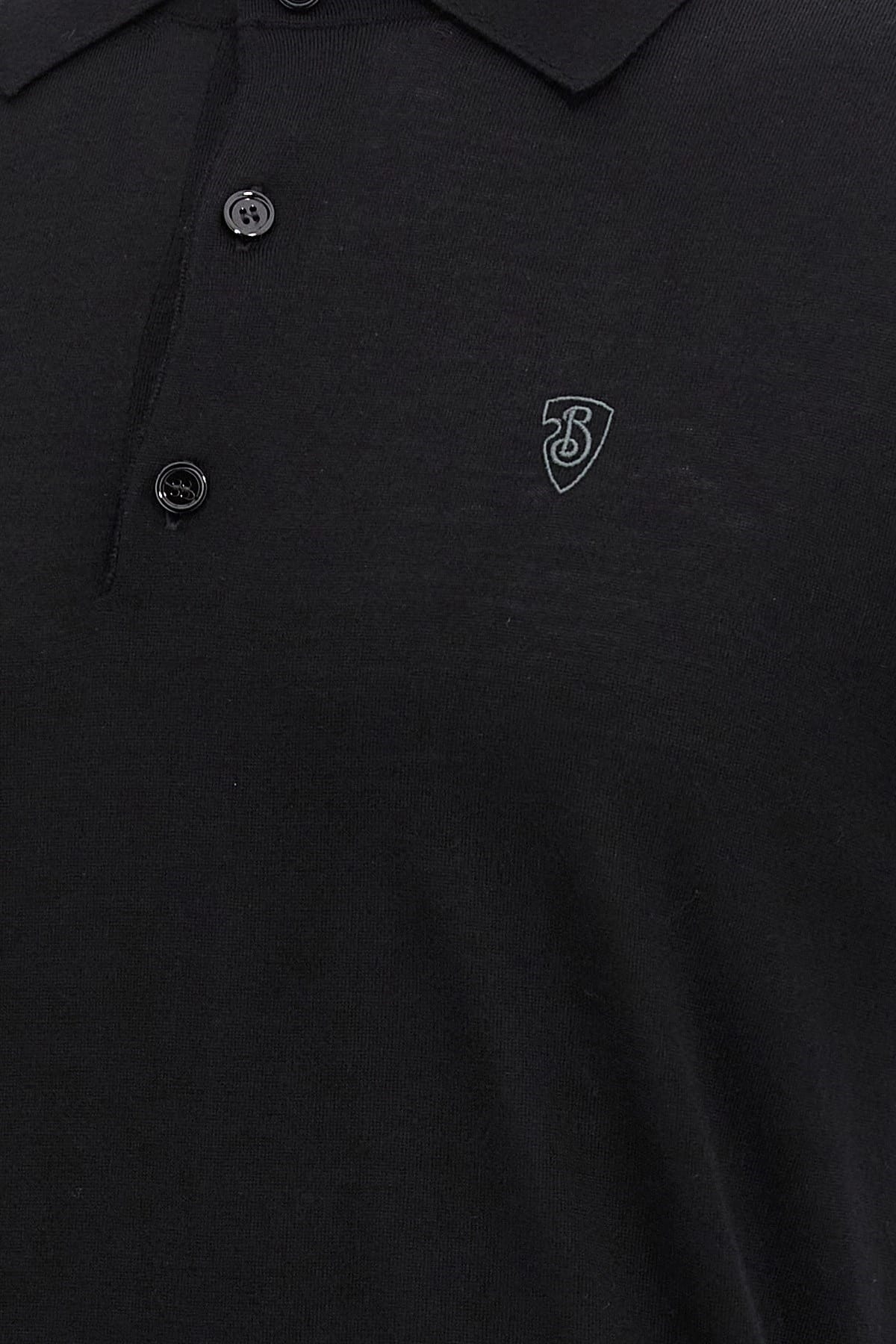 Burberry Burberry Black Wool Polo Shirt