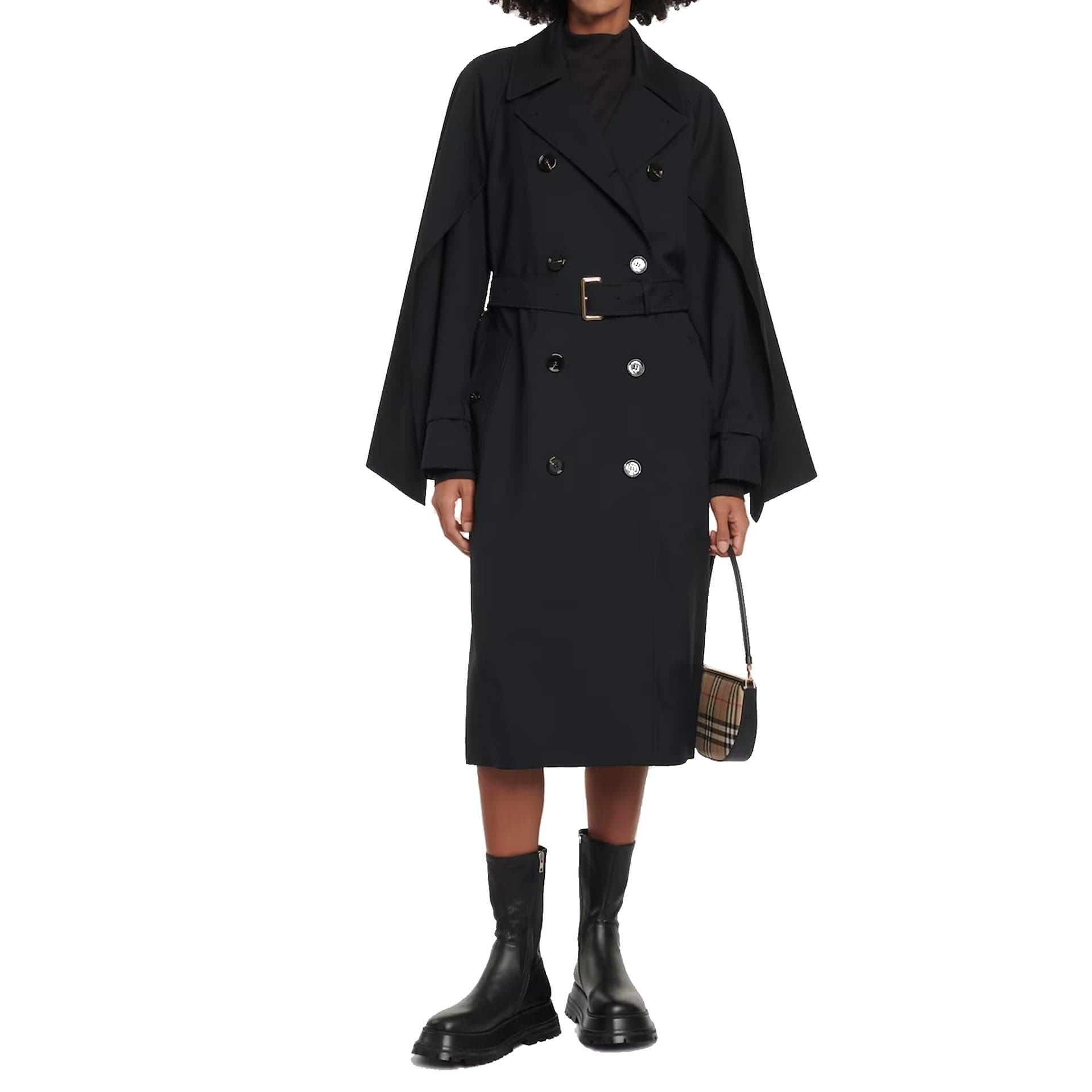 Blend Wool Trench Coat - alternate view