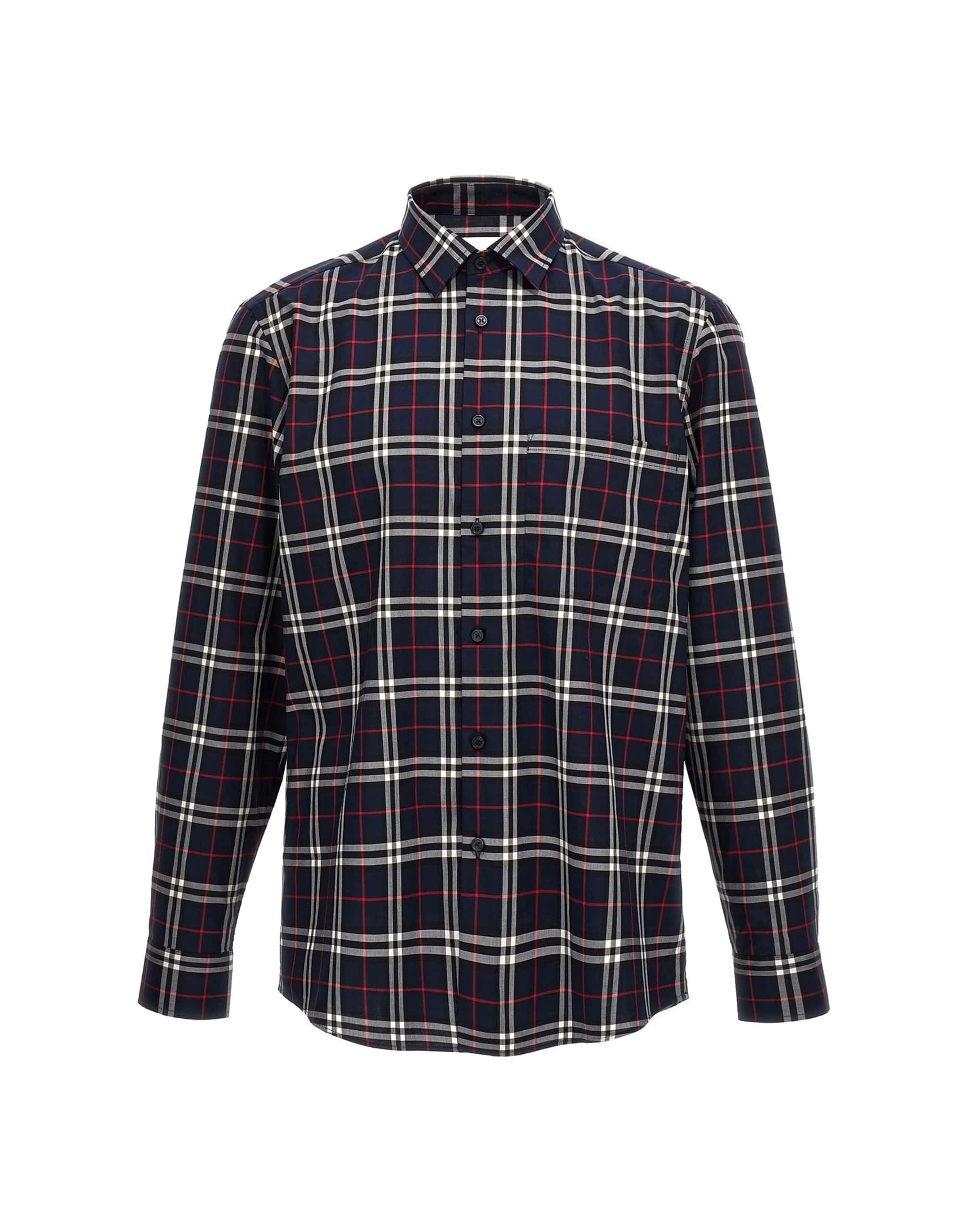 Burberry Burberry Blue Check Cotton Shirt