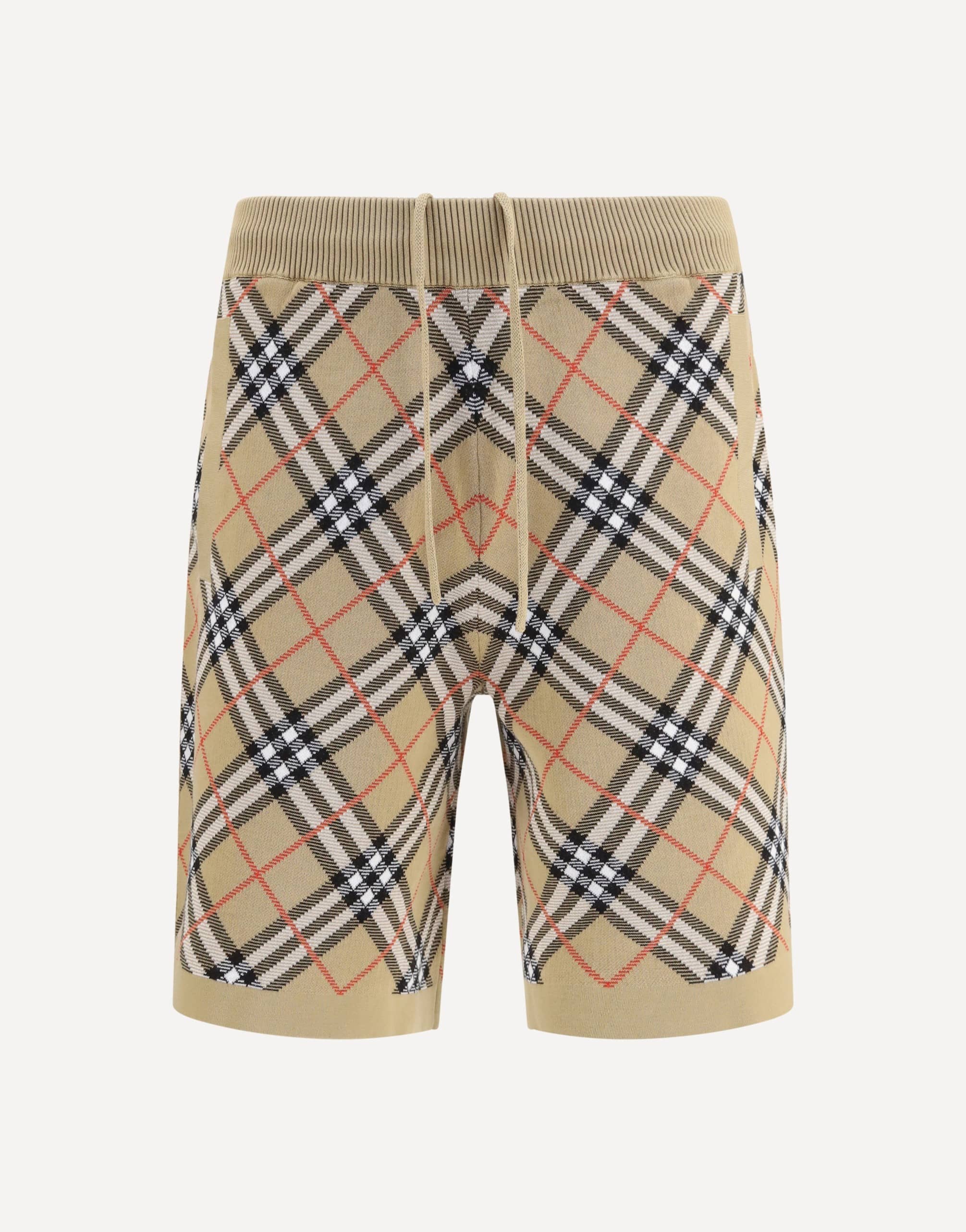 Burberry Check Cotton Blend Shorts Casual