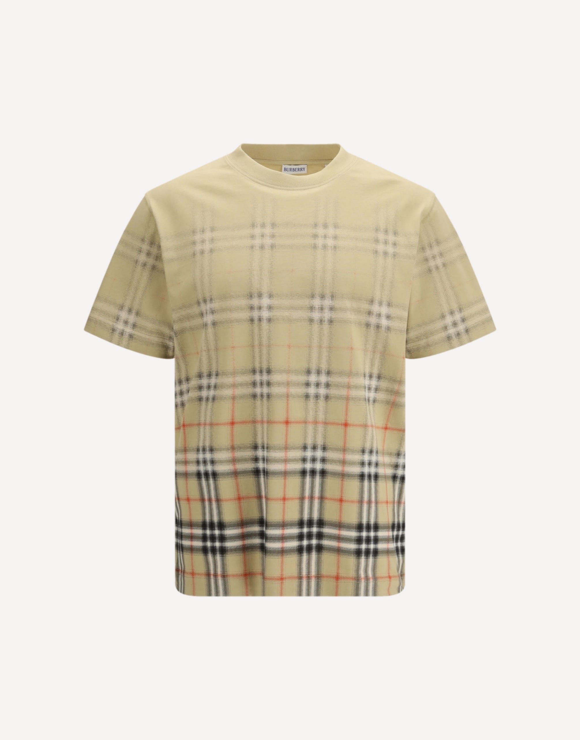 Burberry Check Cotton T-Shirt